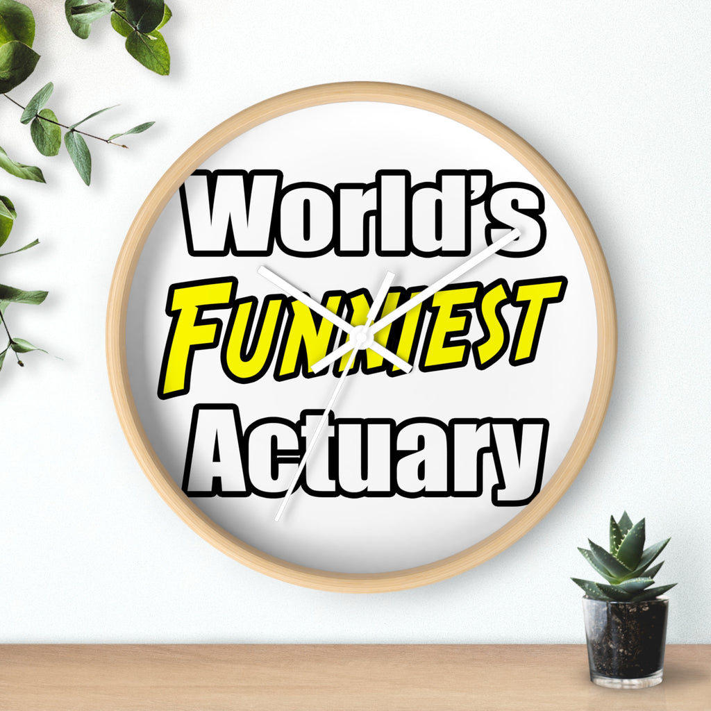 World's Funniest Actuary - Wall Clock