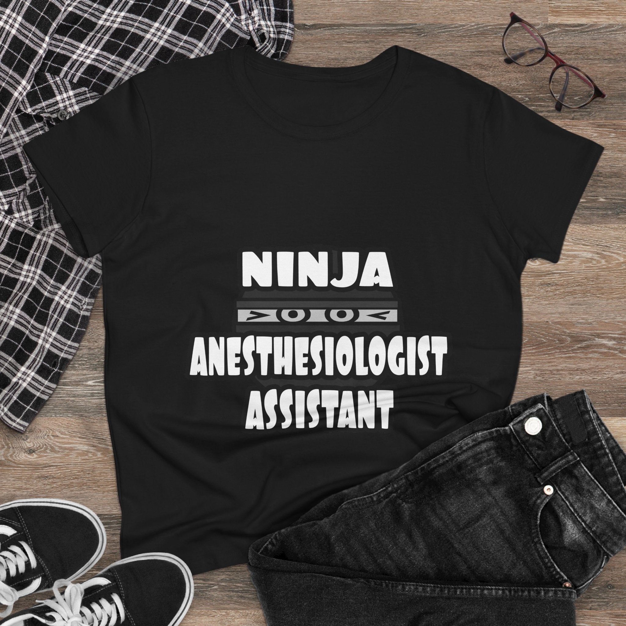 Ninja Anesthesiologist Assistant - Women's Midweight Cotton Tee