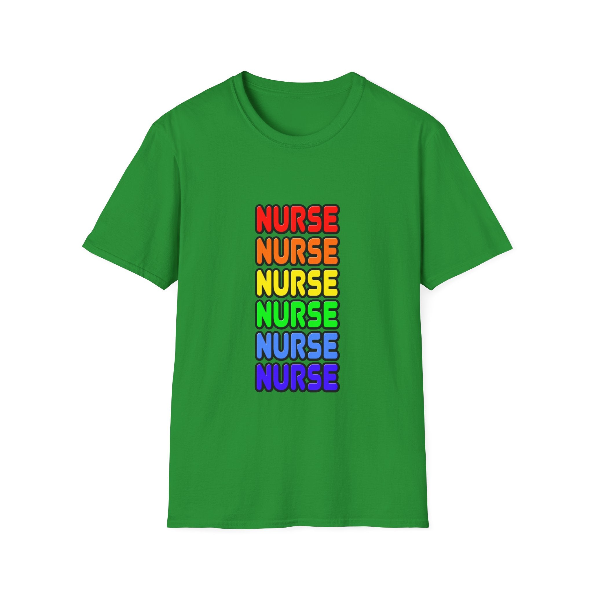 Rainbow Nurse - Unisex Softstyle T-Shirt