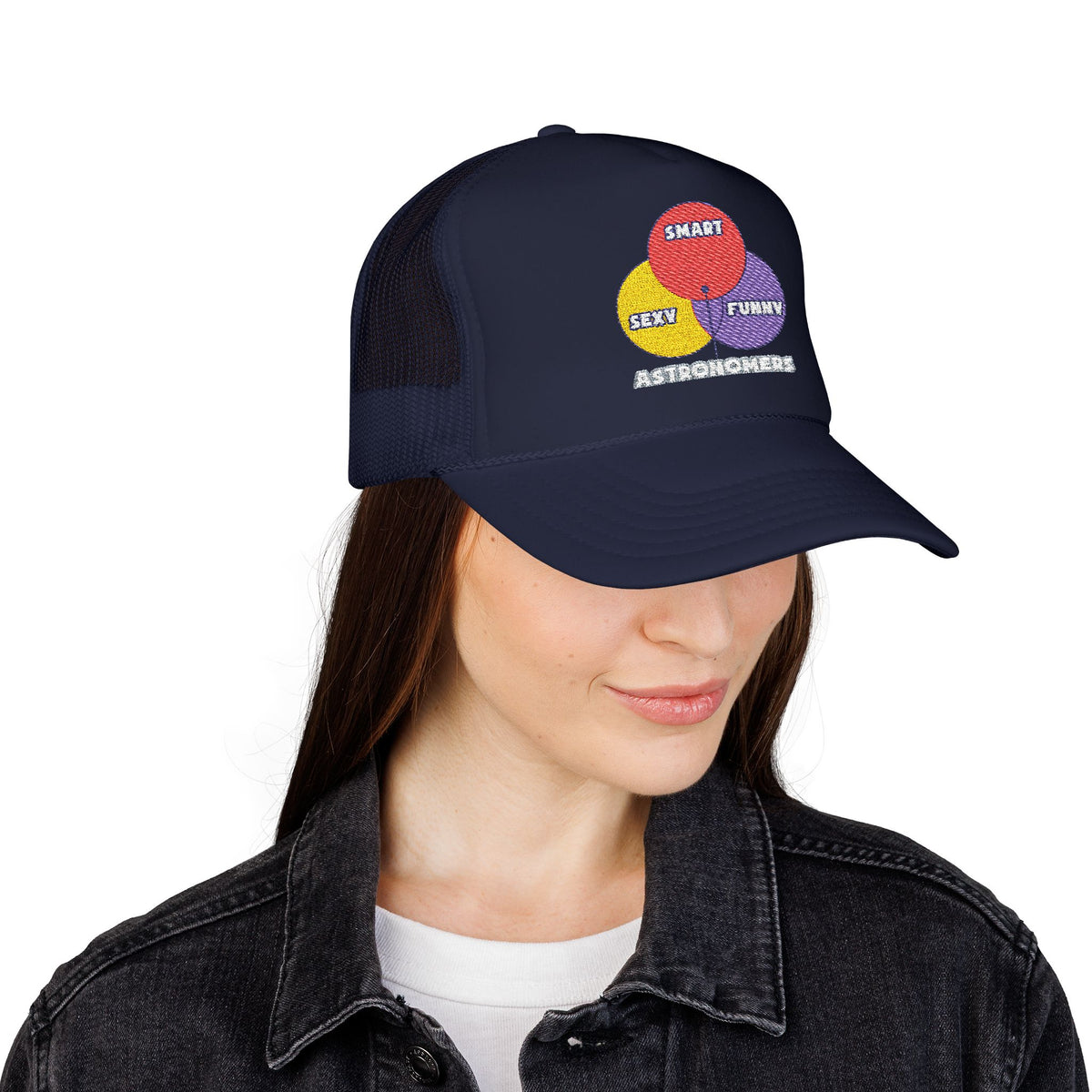 Venn Diagram .. Astronomers - Foam Trucker Hat