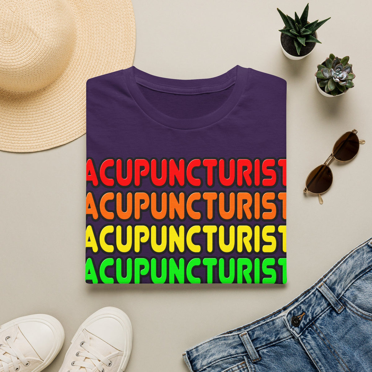 Rainbow Acupuncturist - Unisex Softstyle T-Shirt