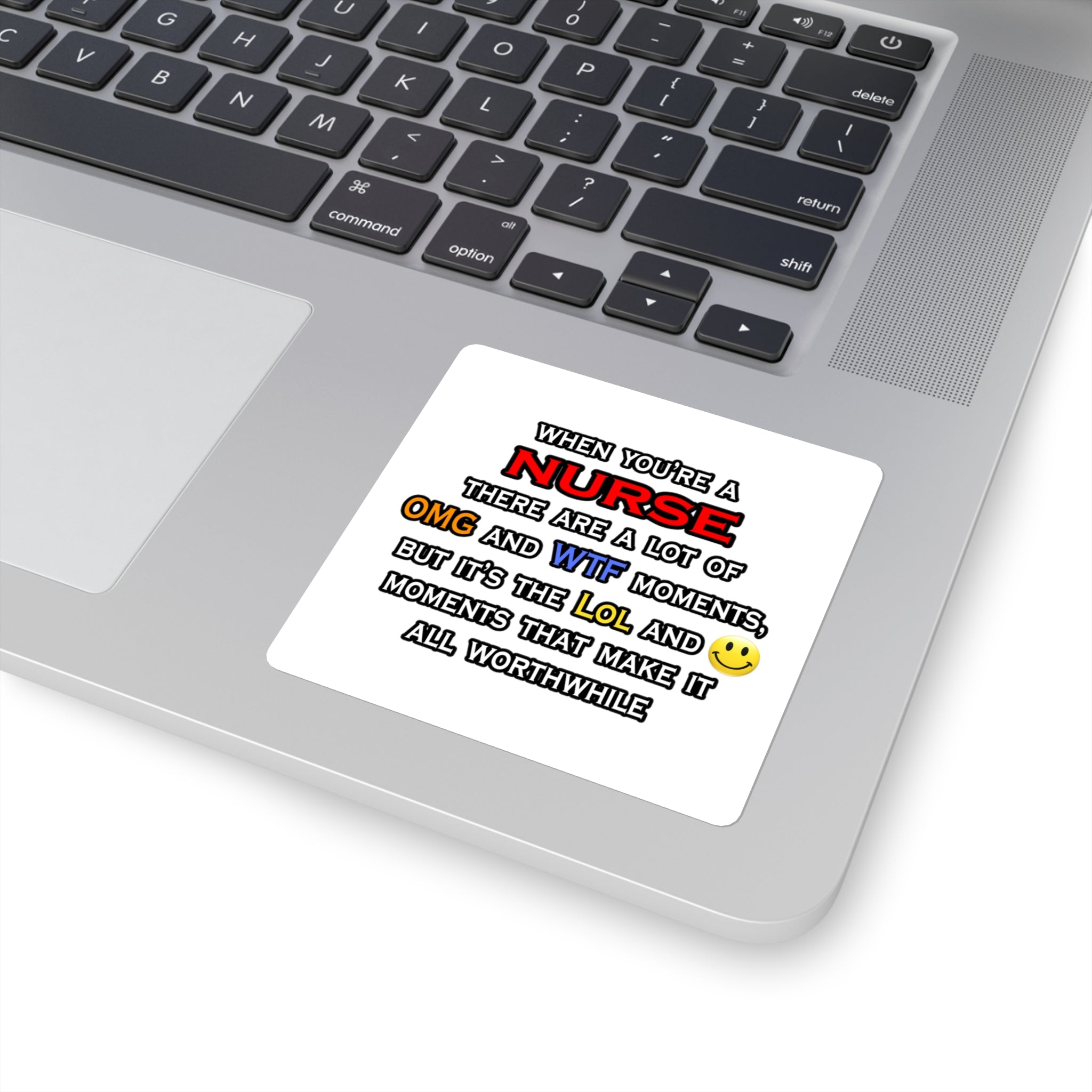 Nurse ... OMG WTF LOL - Square Stickers