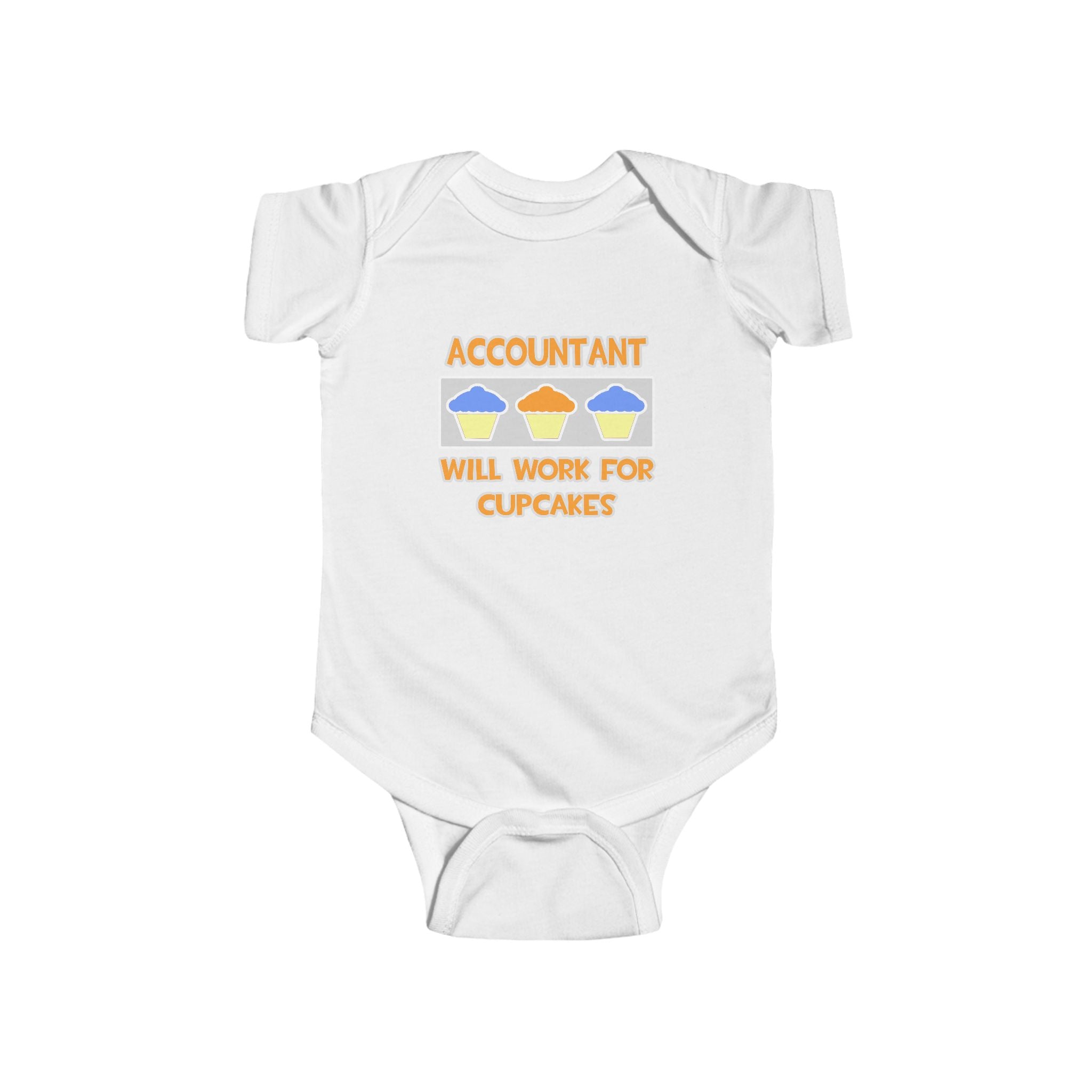 Accountant ... Will Work For Cupcakes - Infant Fine Jersey Bodysuit