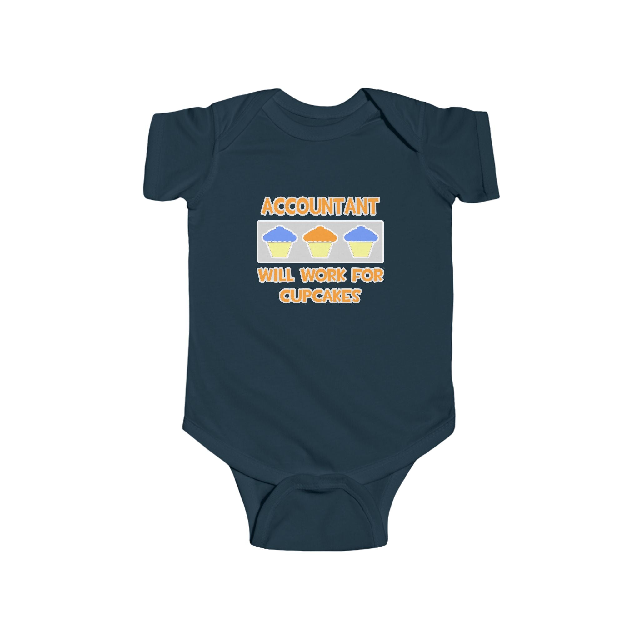 Accountant ... Will Work For Cupcakes - Infant Fine Jersey Bodysuit