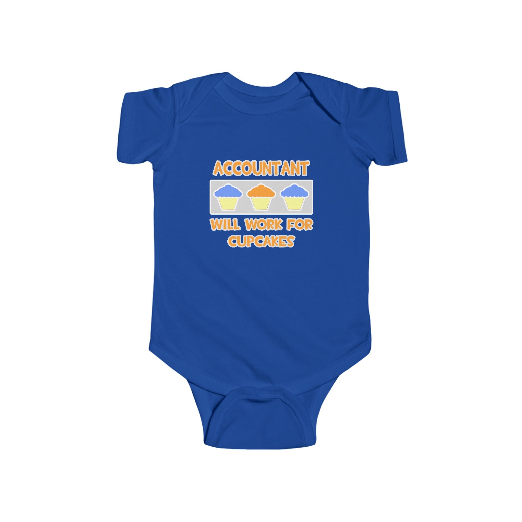 Accountant ... Will Work For Cupcakes - Infant Fine Jersey Bodysuit