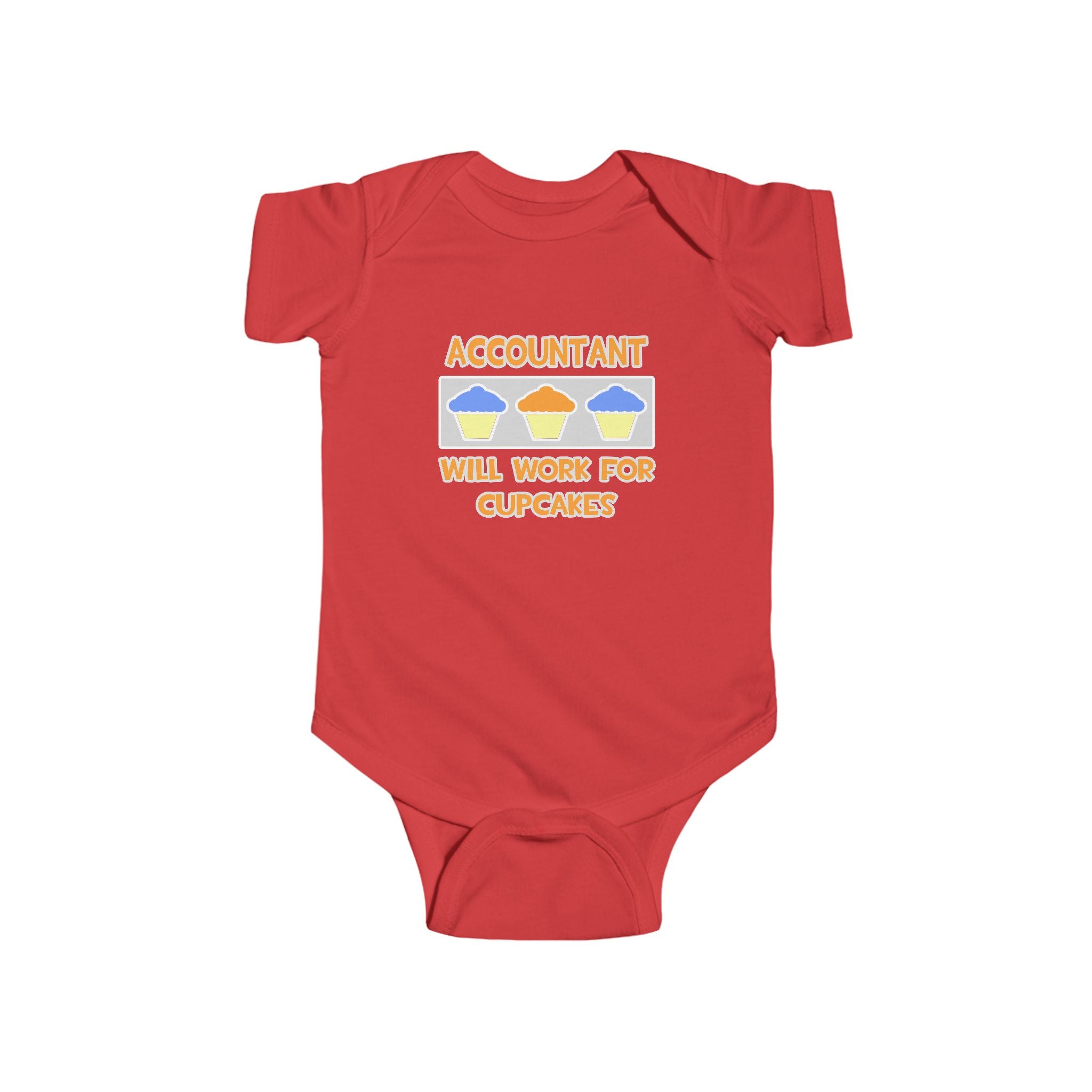 Accountant ... Will Work For Cupcakes - Infant Fine Jersey Bodysuit