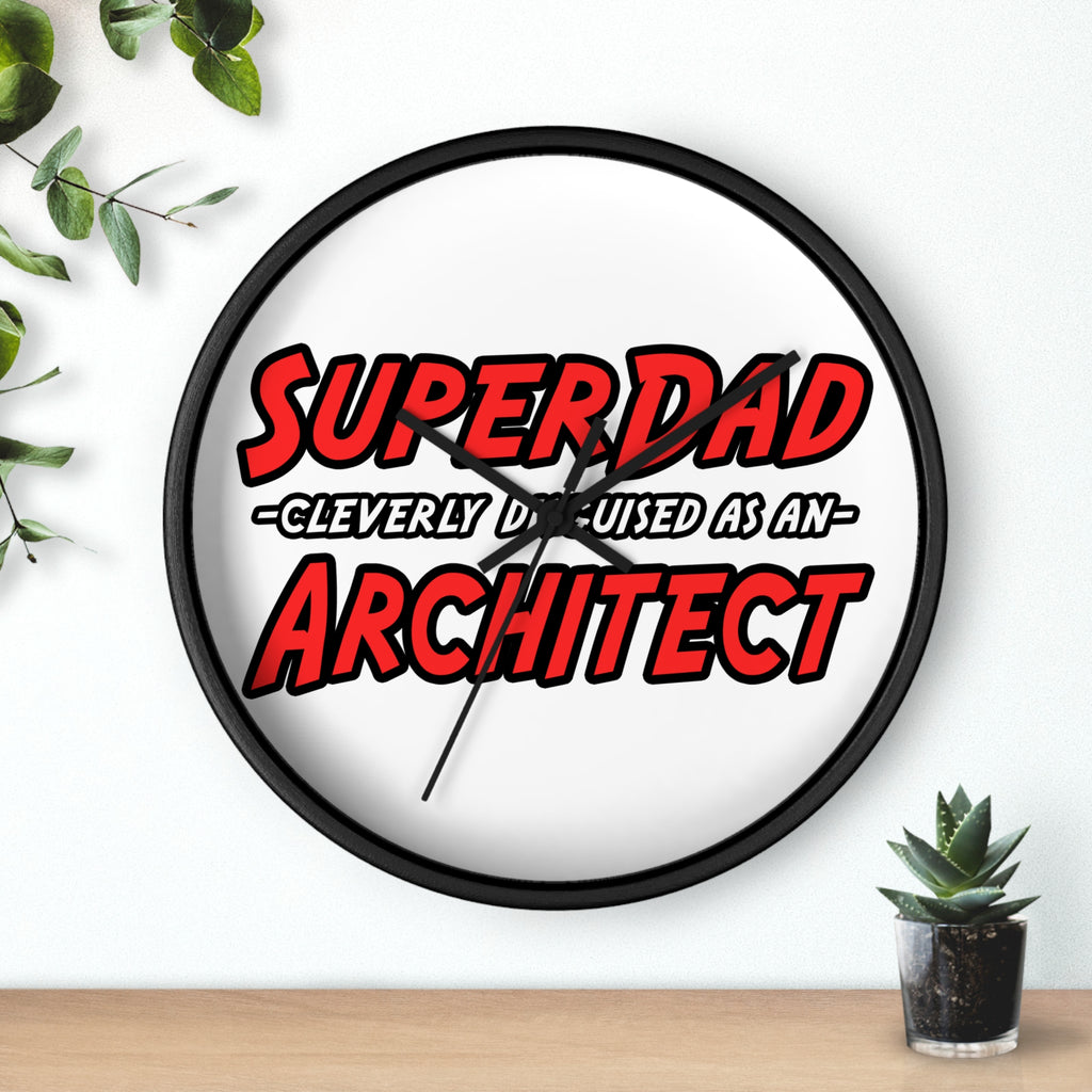 SuperDad...Architect - Wall Clock