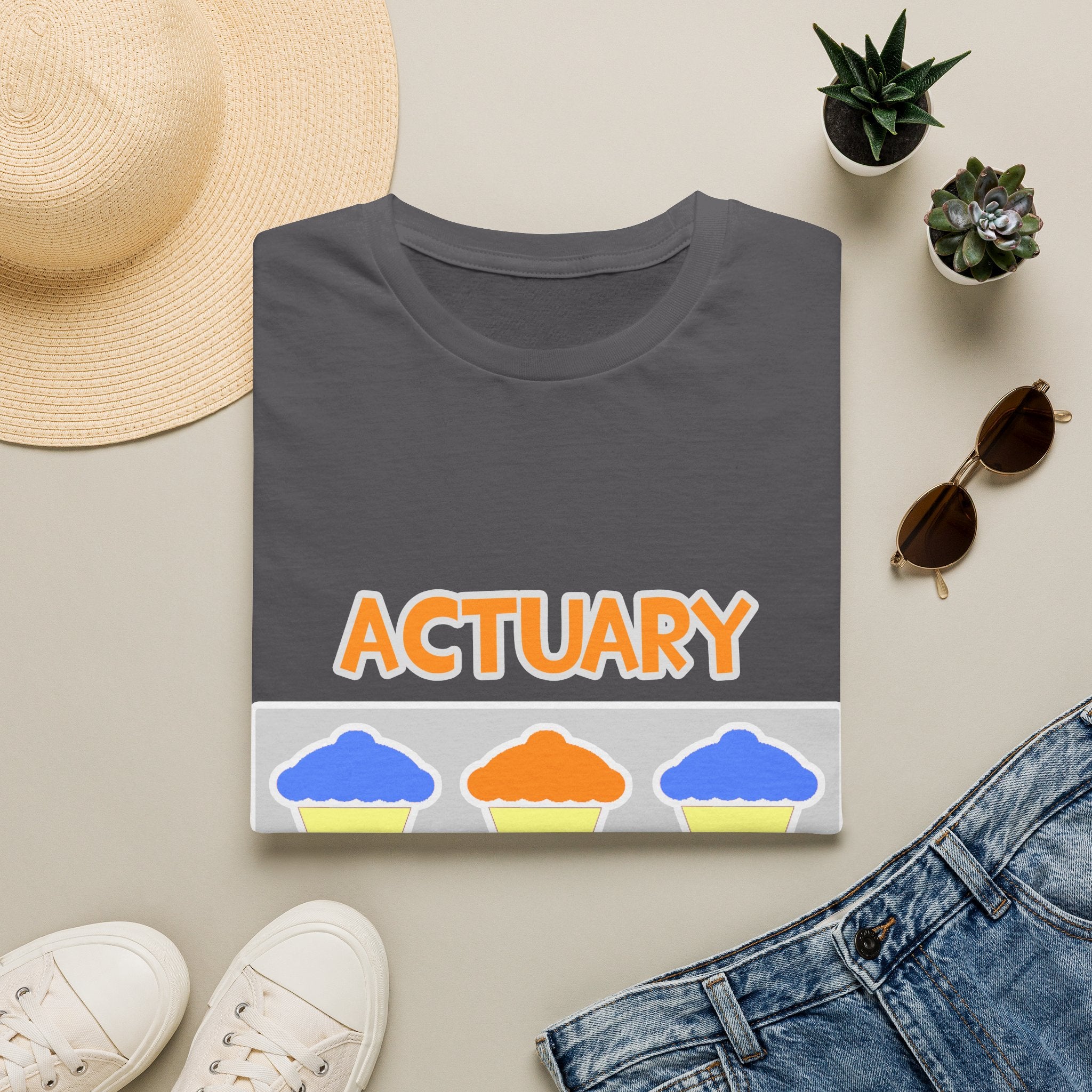 Actuary ... Will Work For Cupcakes - Unisex Softstyle T-Shirt