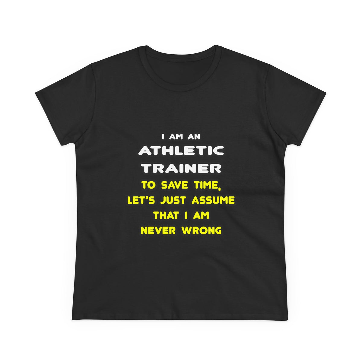 Funny Athletic Trainer T Shirts - Women's Midweight Cotton Tee
