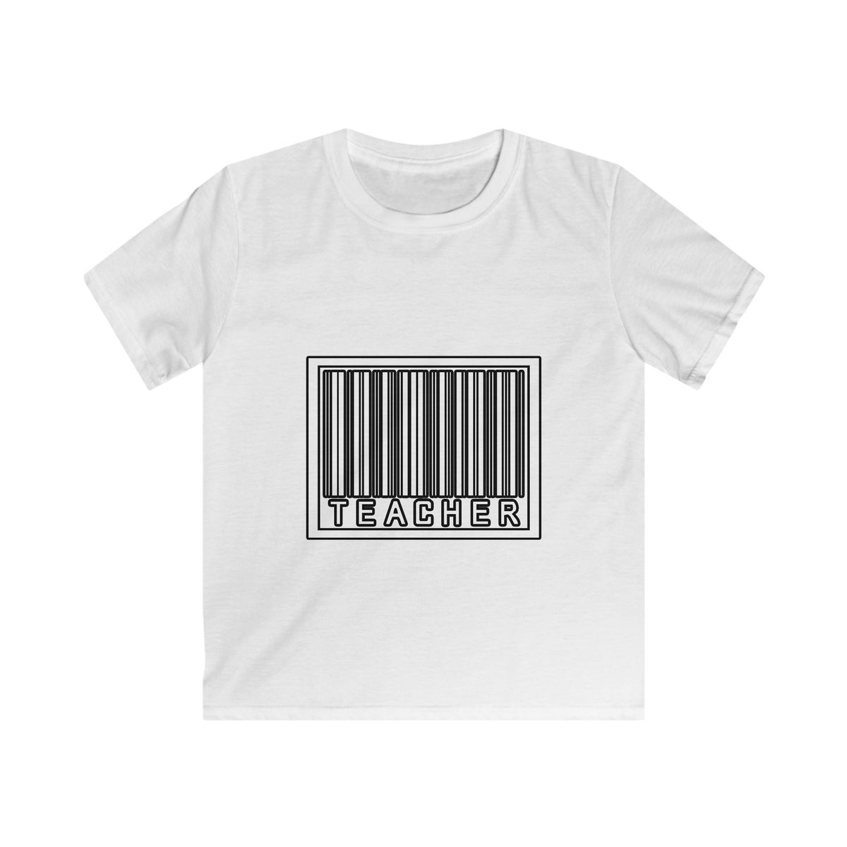 Barcode Teacher - Kids Softstyle Tee