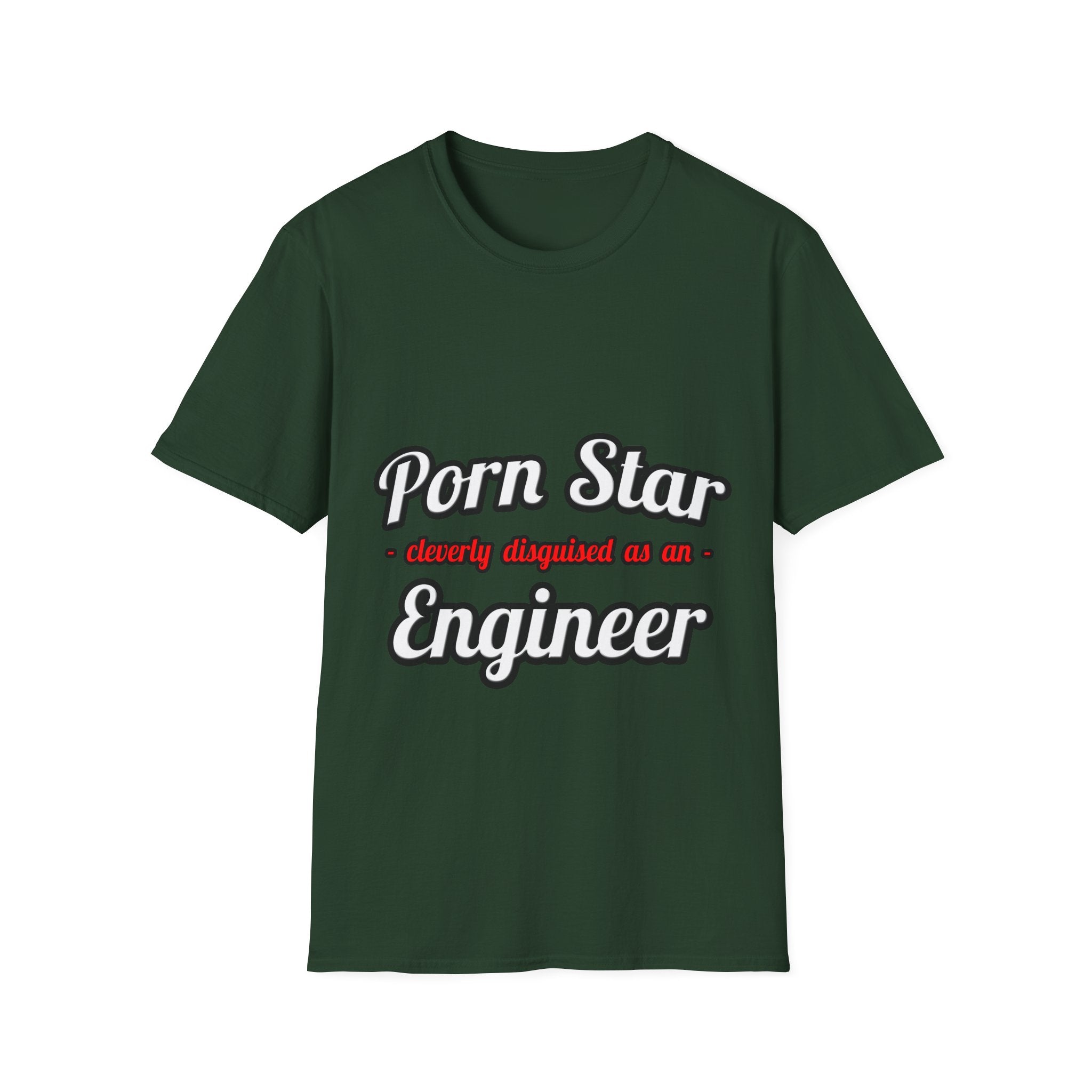 Porn Star...Engineer - Unisex Softstyle T-Shirt