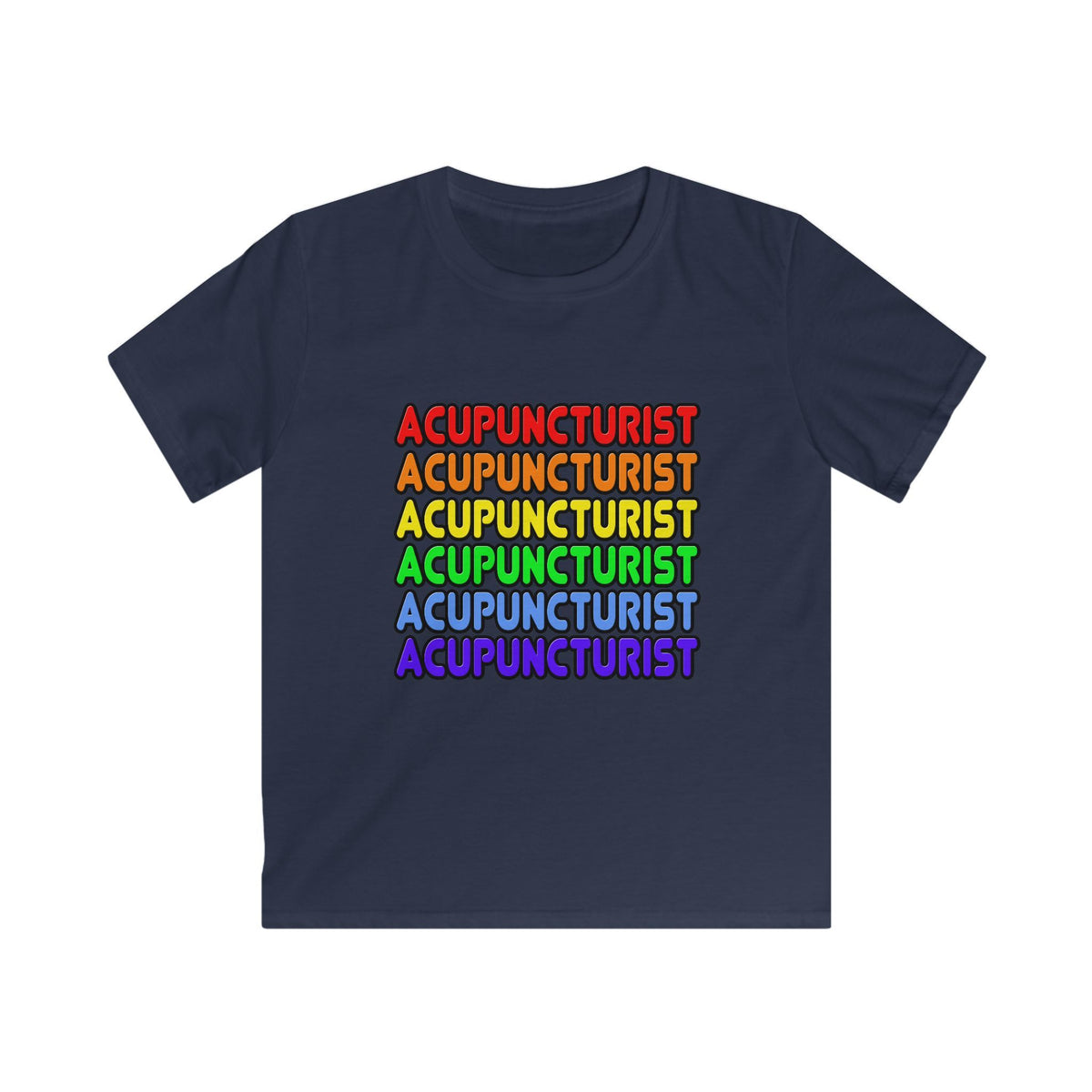 Rainbow Acupuncturist - Kids Softstyle Tee