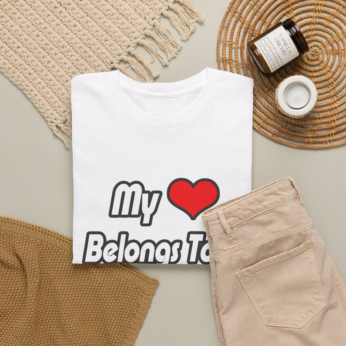 My Heart Belongs To A Cardiologist - Unisex Heavy Cotton Tee