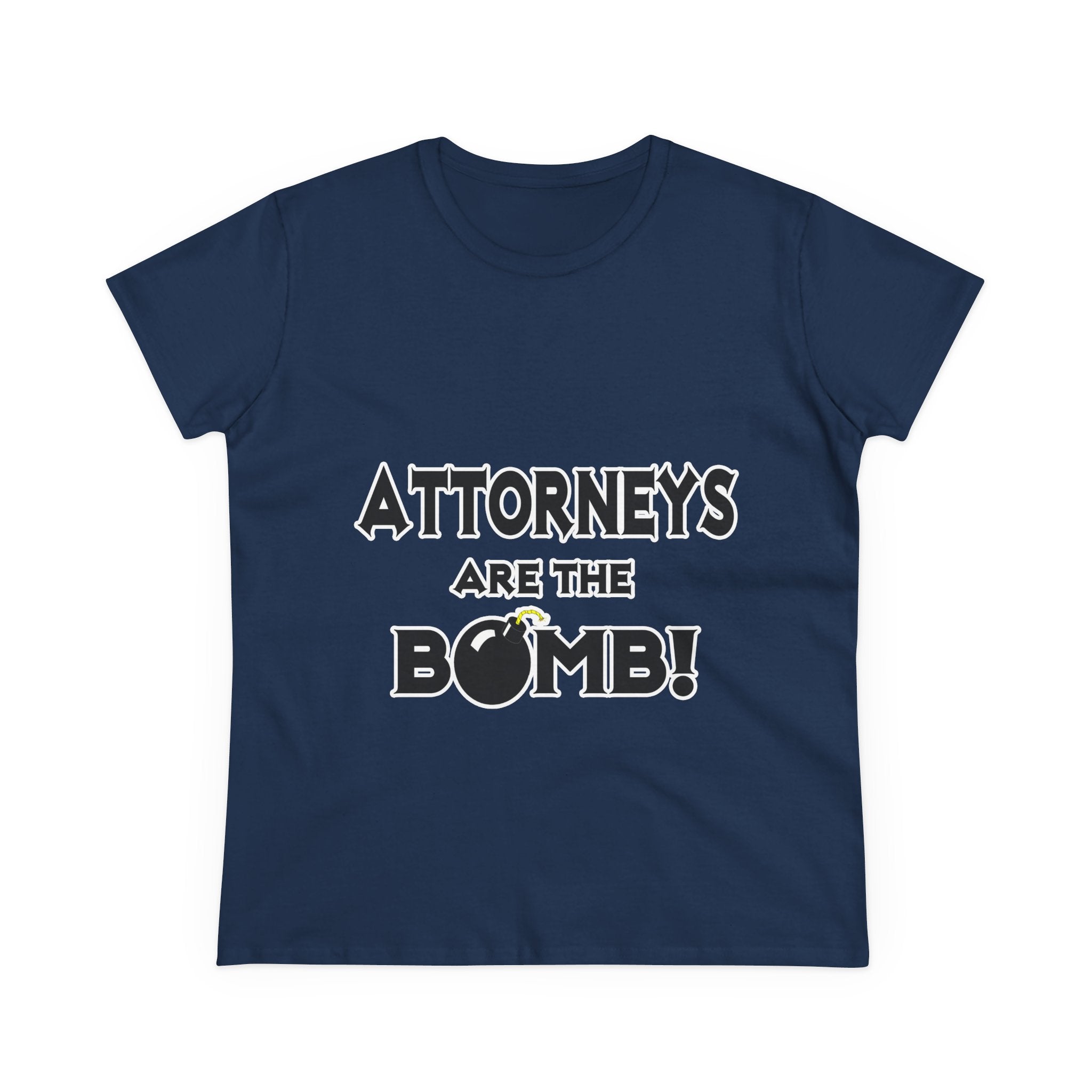 Attorneys Are The Bomb! - Women's Midweight Cotton Tee