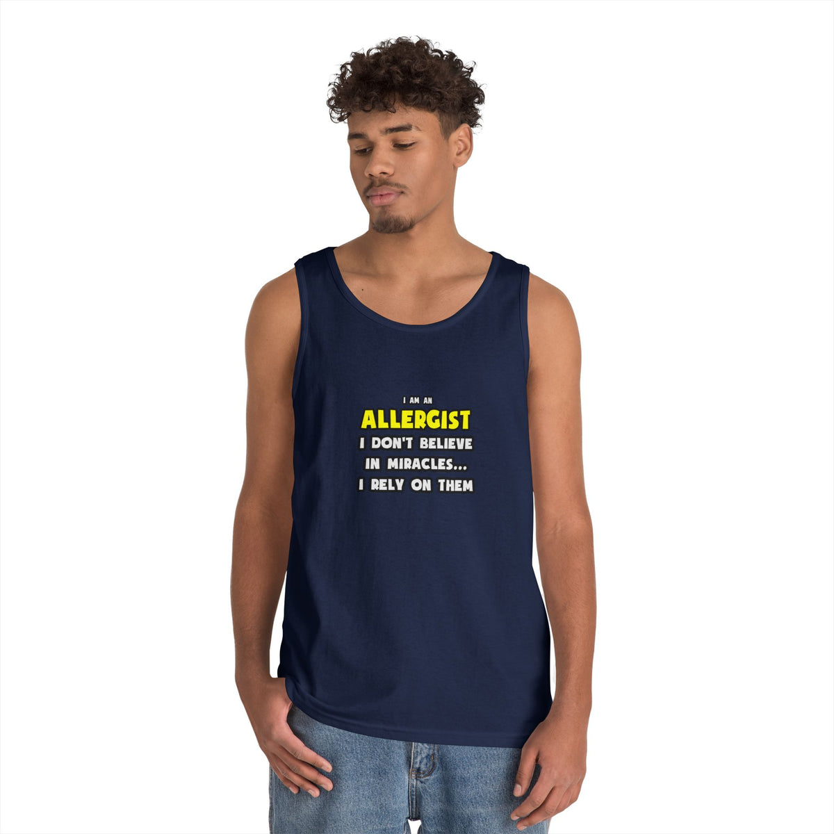 Miracles and Allergists ... Funny - Unisex Heavy Cotton Tank Top
