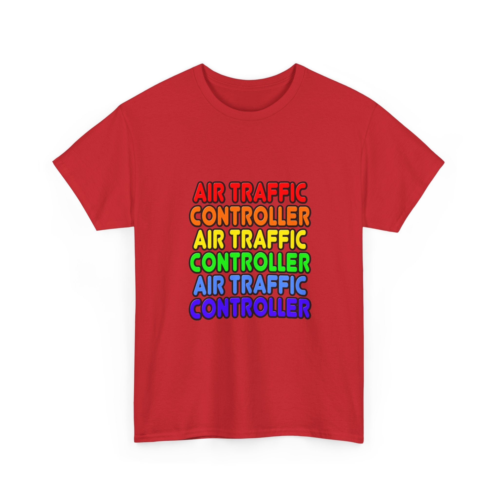 Rainbow Air Traffic Controller - Unisex Heavy Cotton Tee