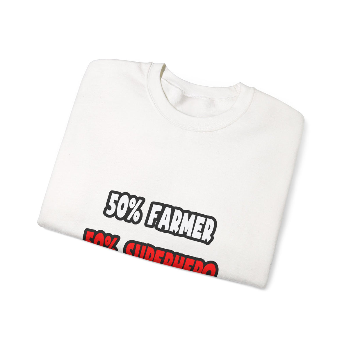 Half Farmer ... Half Superhero - Unisex Heavy Blend™ Crewneck Sweatshirt