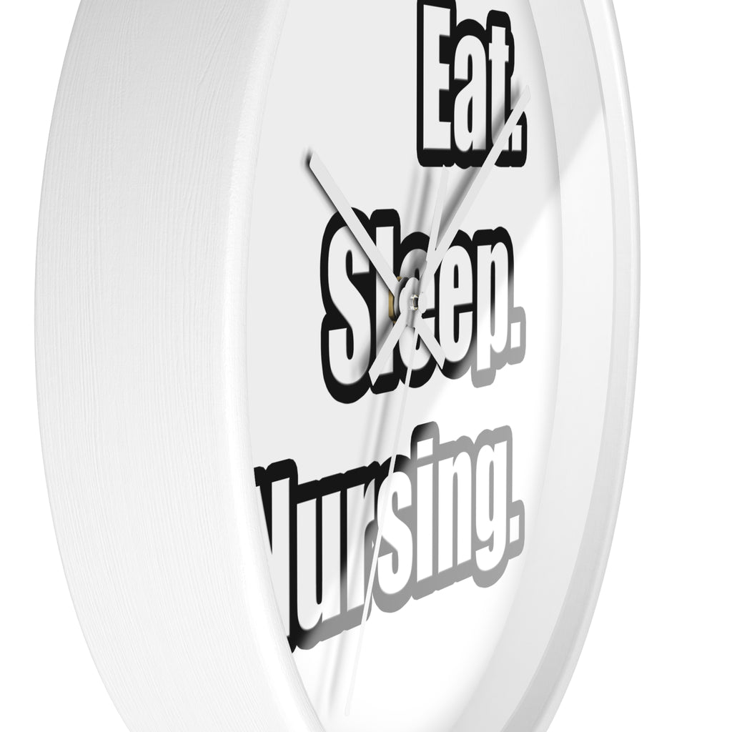 Eat. Sleep. Nursing. - Wall Clock