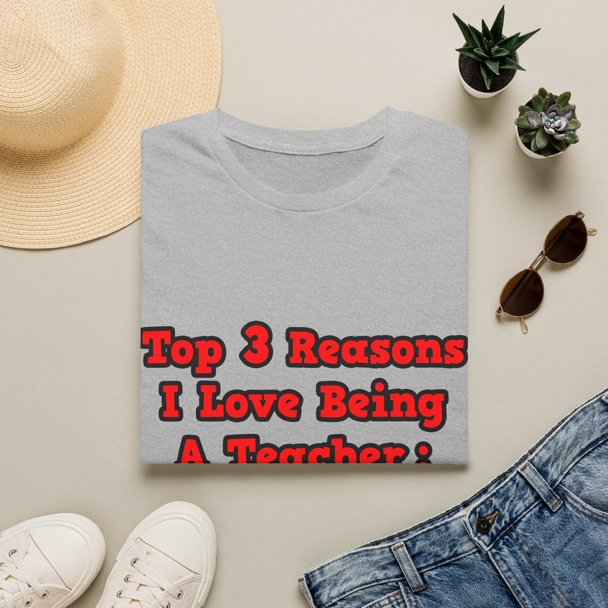 3 Reasons I Love Being a Teacher - Unisex Softstyle T-Shirt