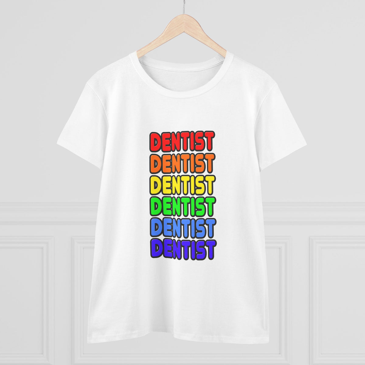 Rainbow Dentist - Women's Midweight Cotton Tee