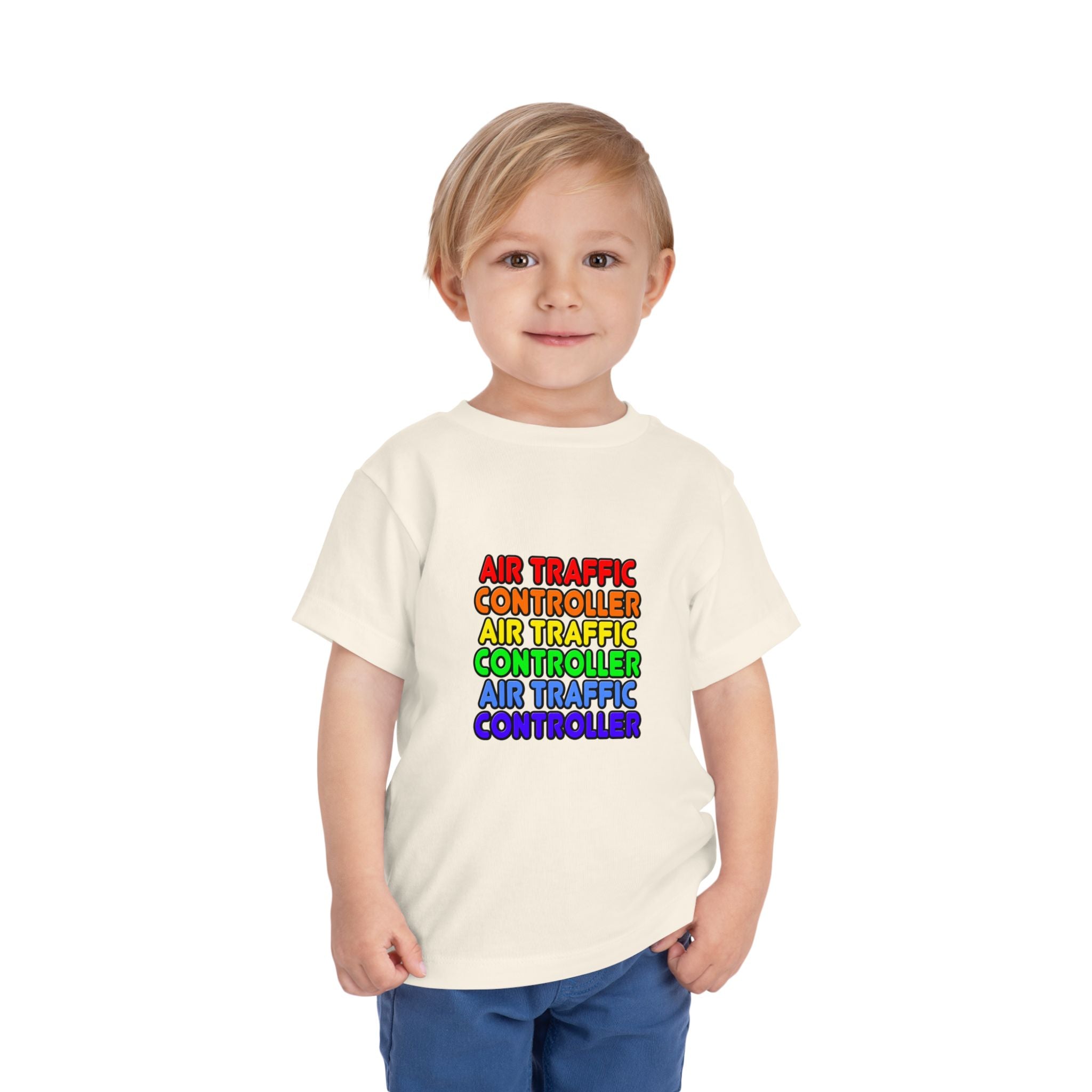 Rainbow Air Traffic Controller - Toddler Short Sleeve Tee