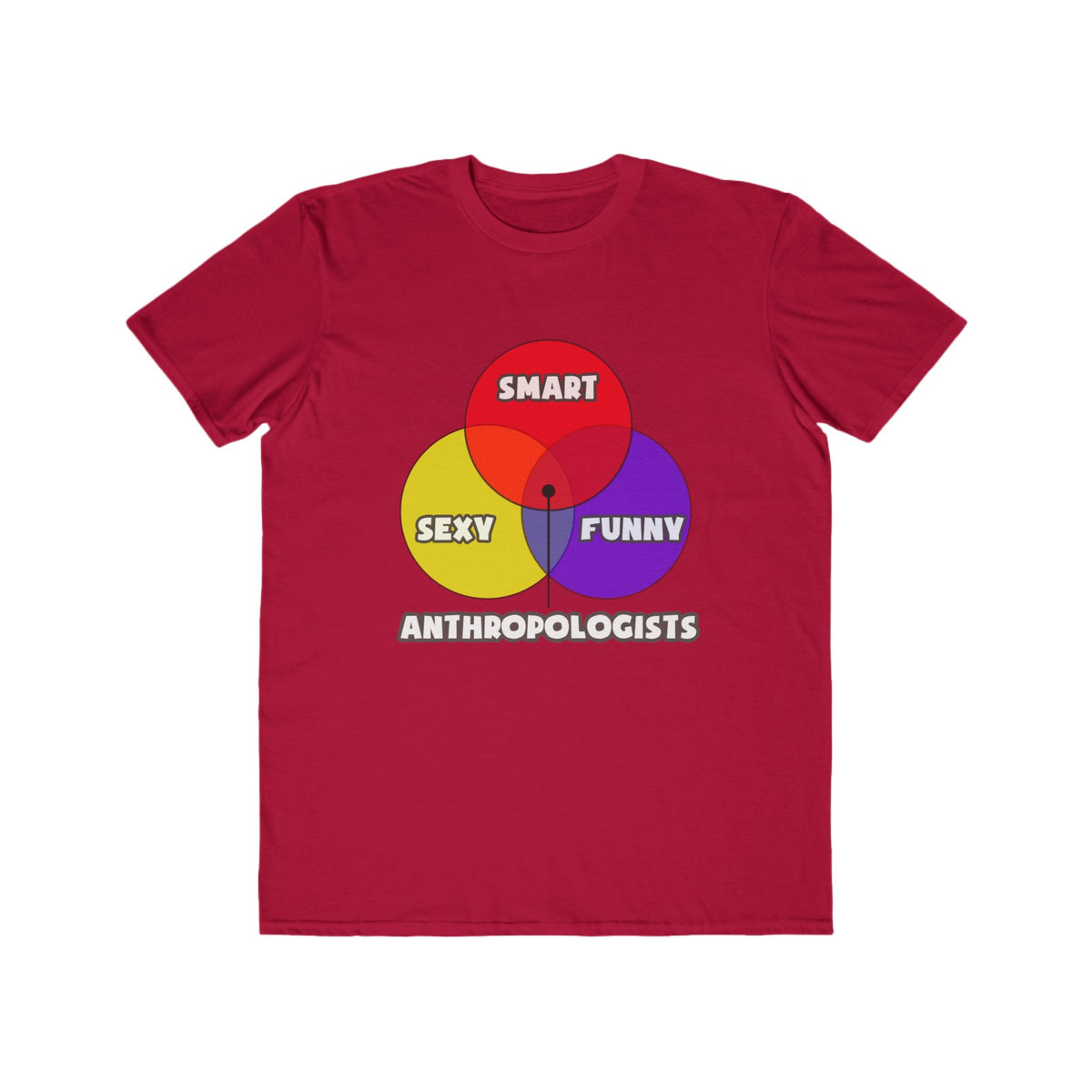 Venn Diagram .. Anthropologists - Men's Lightweight Fashion Tee