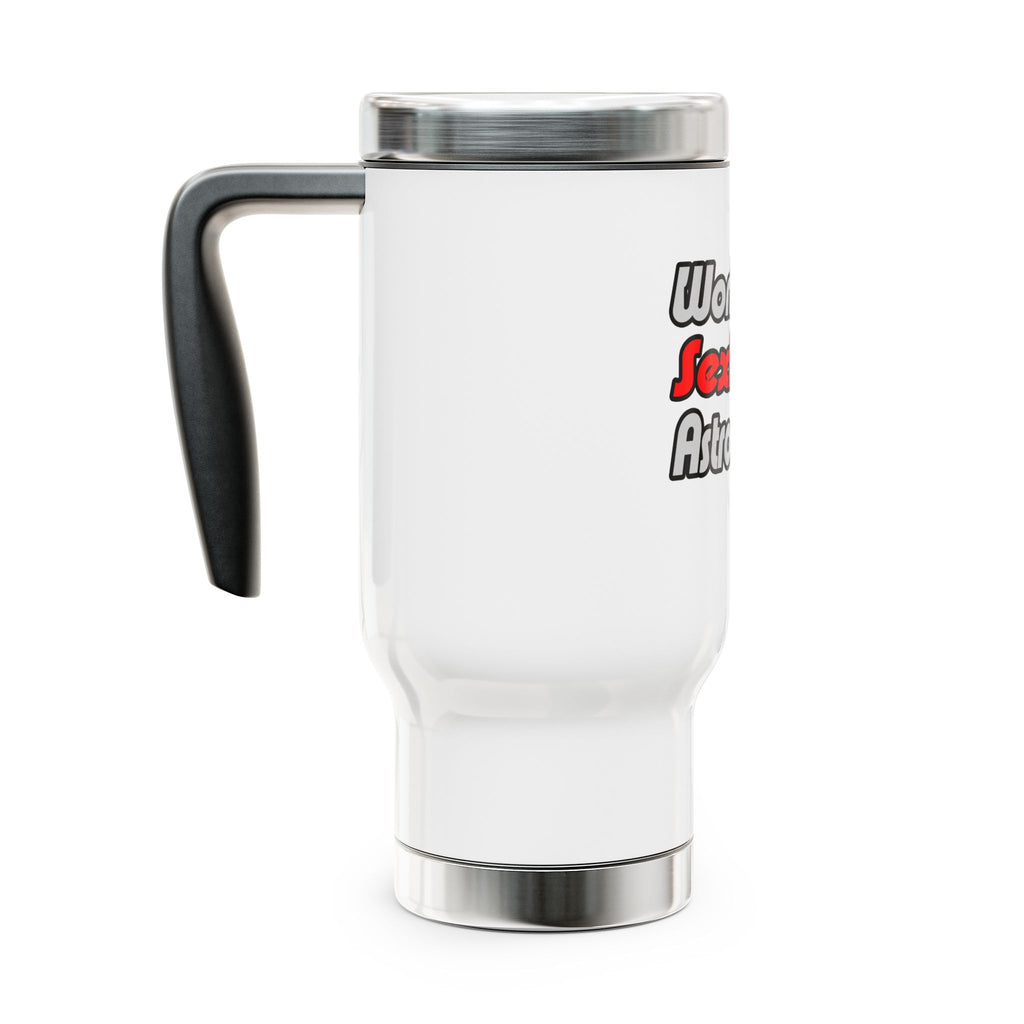 World's Sexiest Astronomer - Stainless Steel Travel Mug with Handle, 14oz