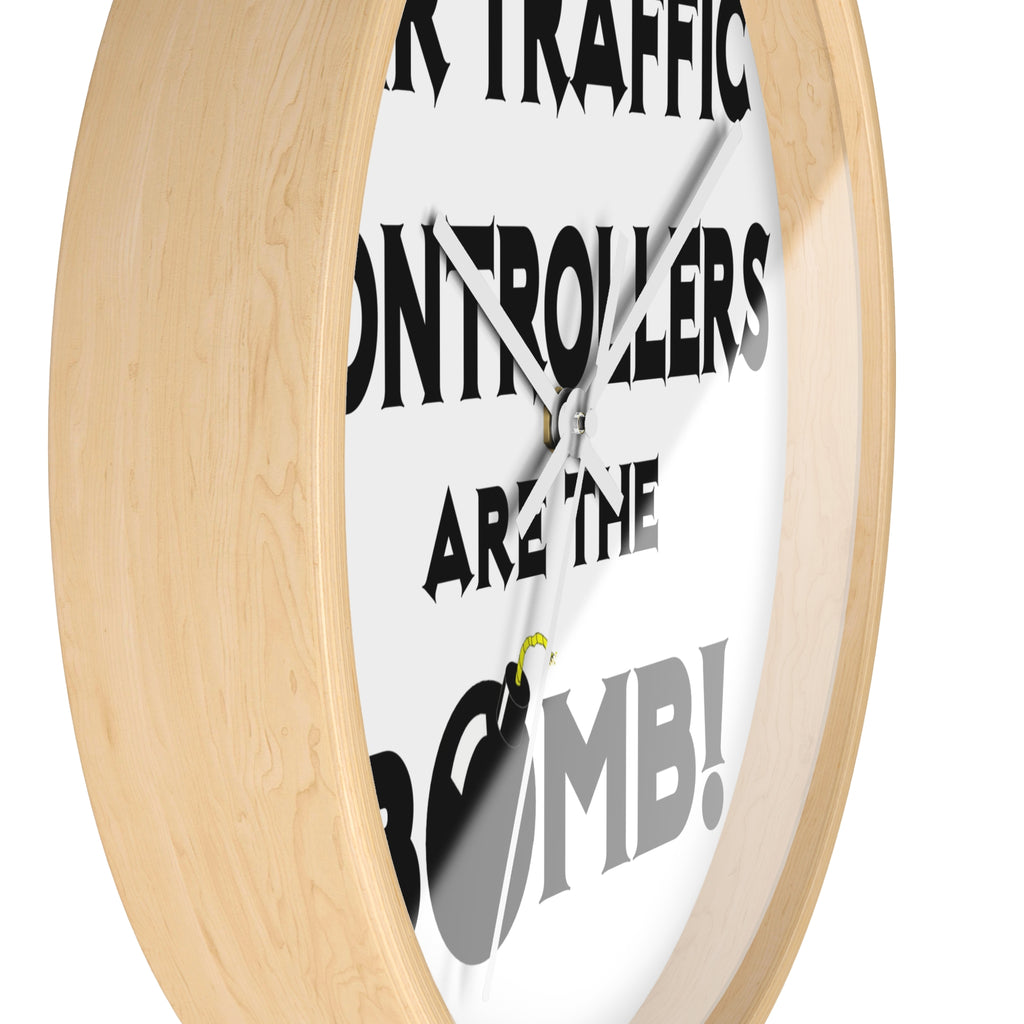 Air Traffic Controllers Are The Bomb! - Wall Clock