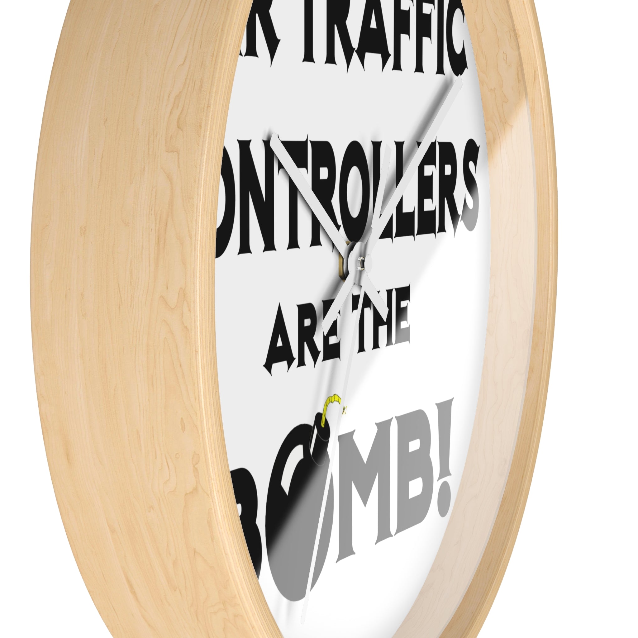 Air Traffic Controllers Are The Bomb! - Wall Clock