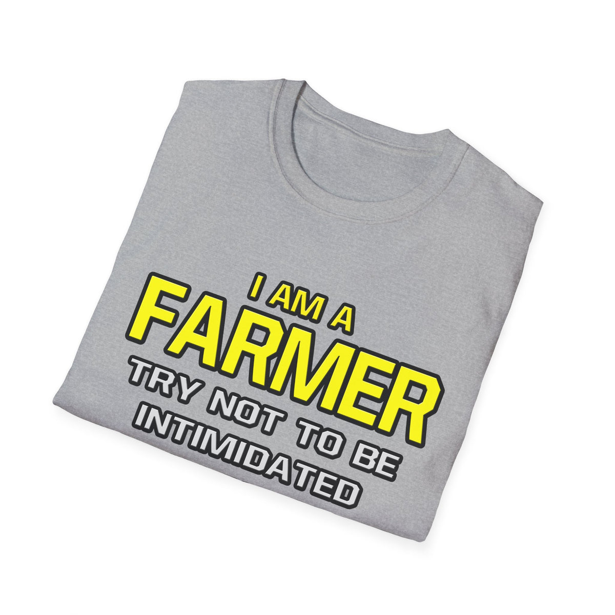 Farmer...Superior Intelligence - Unisex Softstyle T-Shirt