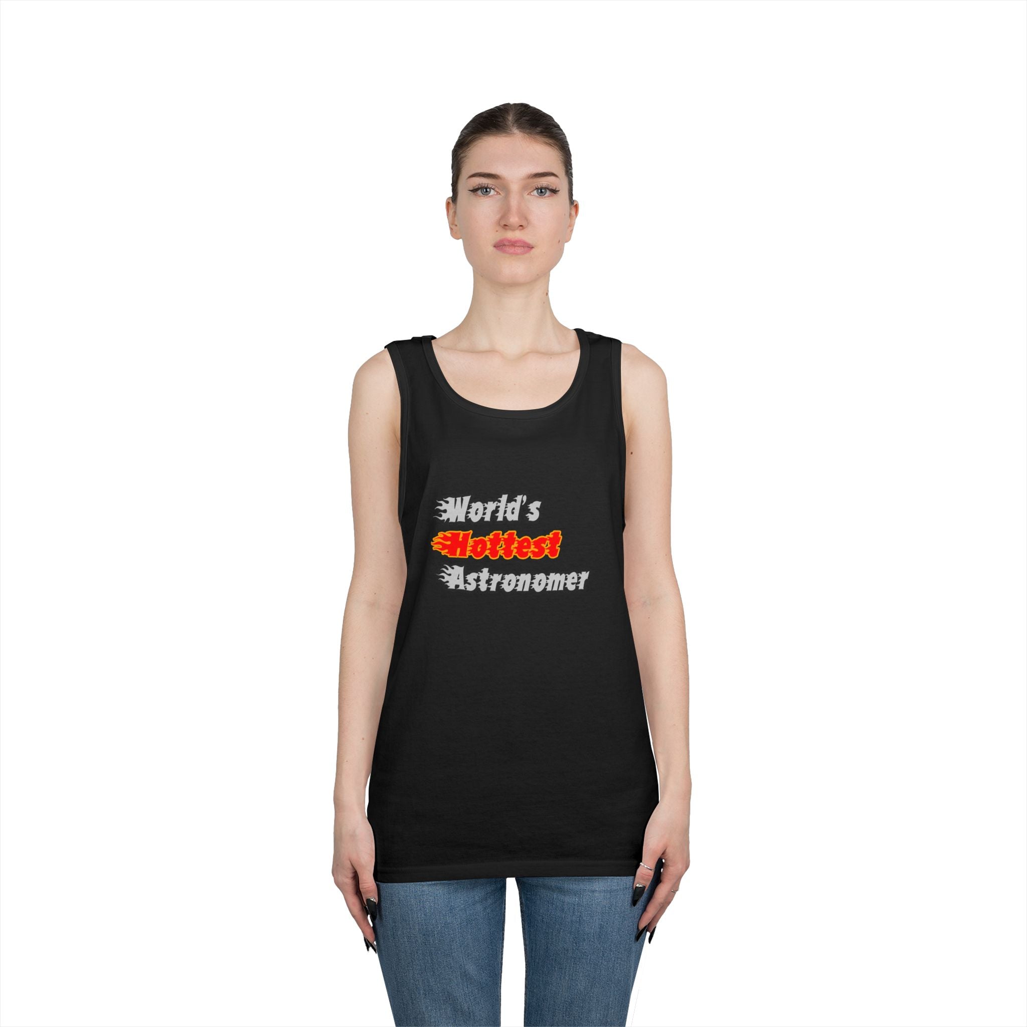 World's Hottest Astronomer - Unisex Heavy Cotton Tank Top