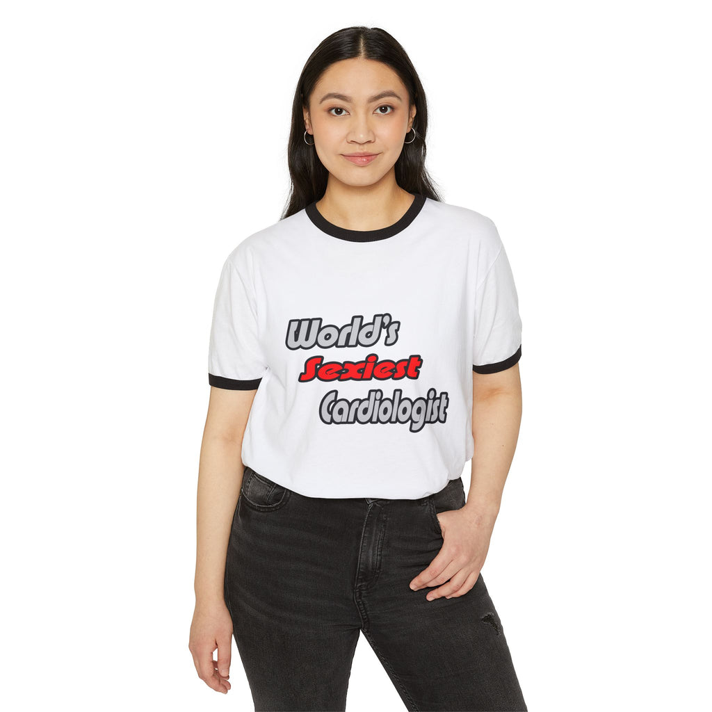 World's Sexiest Cardiologist - Unisex Cotton Ringer T-Shirt