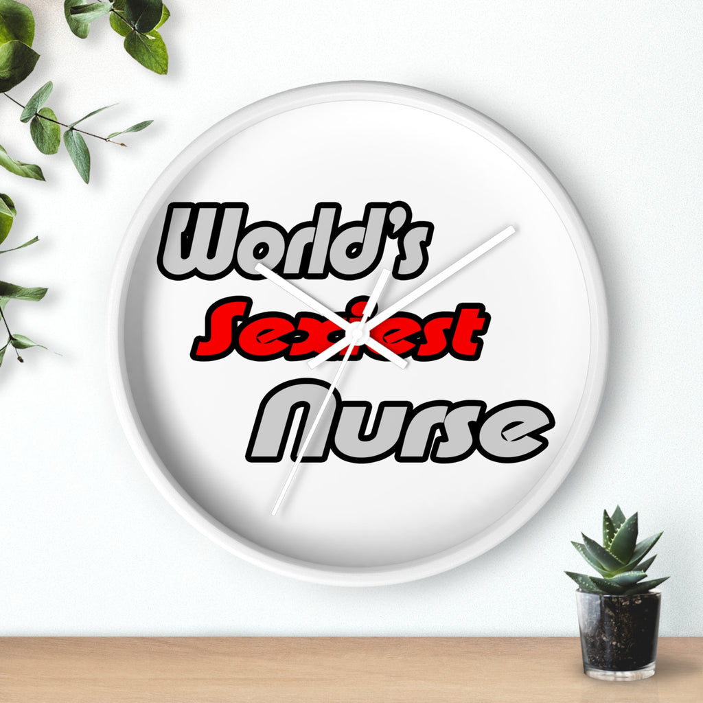 World's Sexiest Nurse - Wall Clock