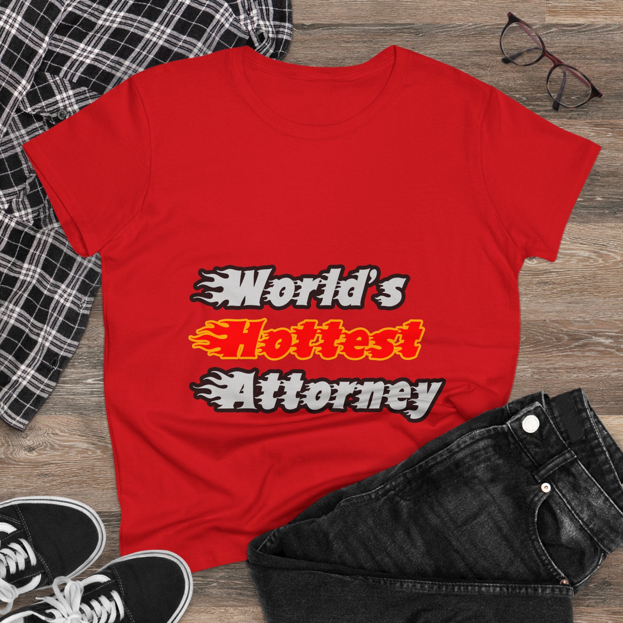 World's Hottest Attorney - Women's Midweight Cotton Tee