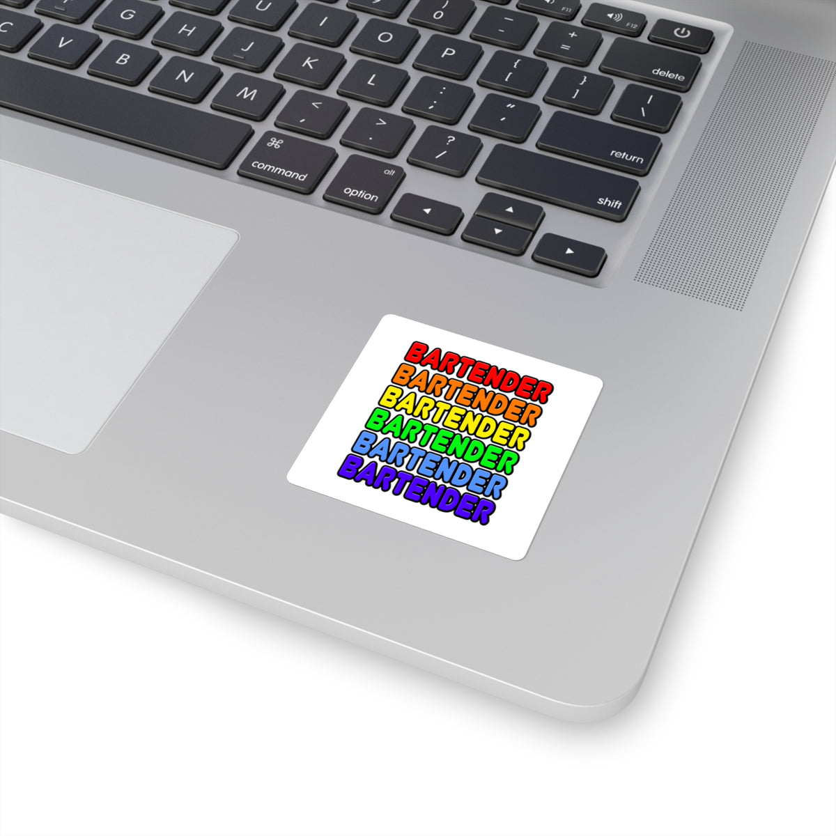 Rainbow Bartender - Square Stickers