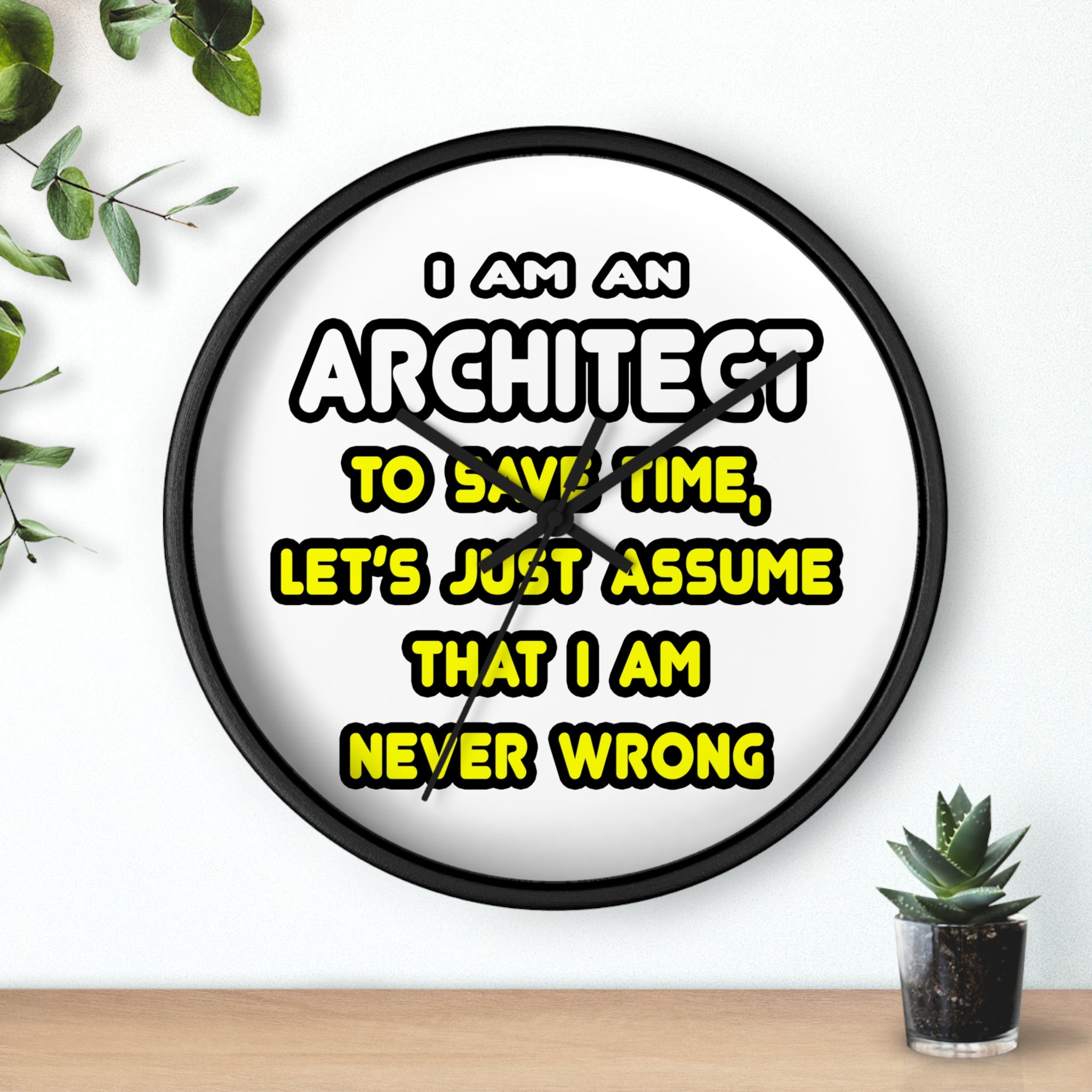 Funny Architect T Shirts and Gifts - Wall Clock