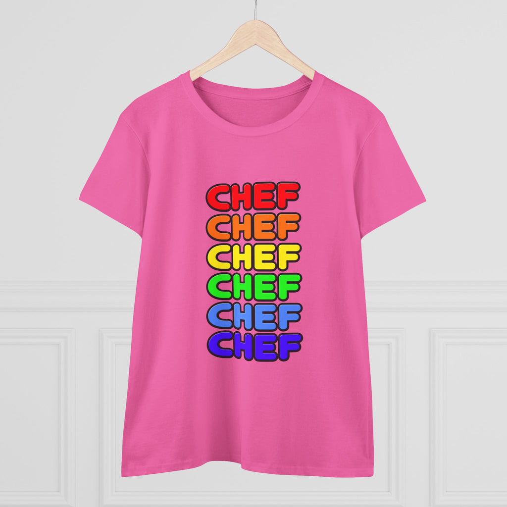 Rainbow Chef - Women's Midweight Cotton Tee