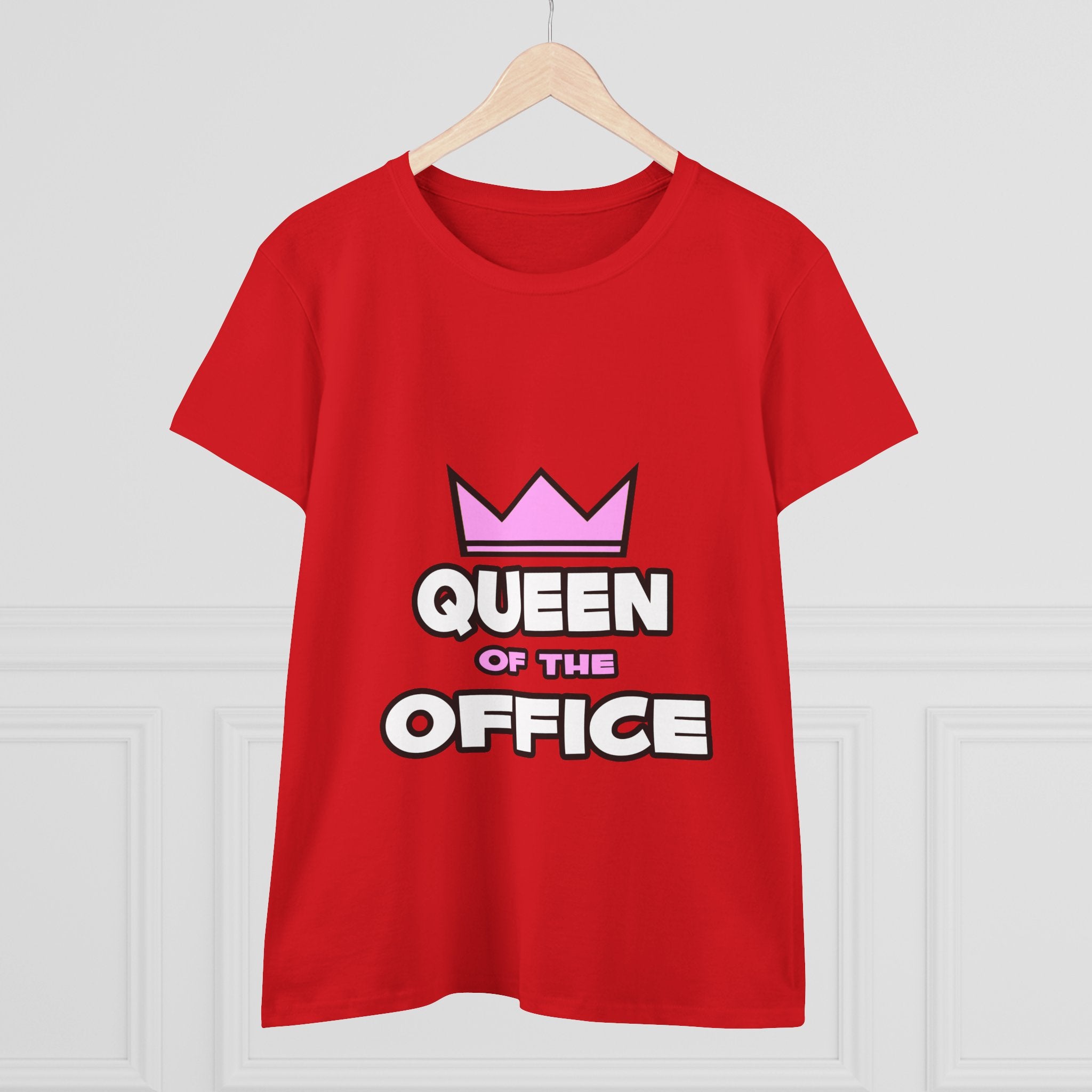 Queen of the Office - Women's Midweight Cotton Tee
