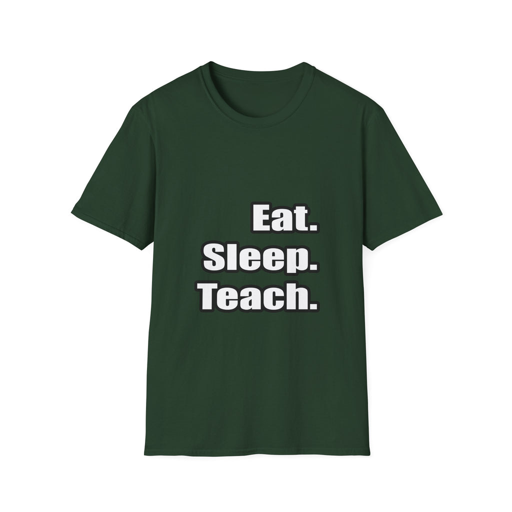 eat sleep teach - Unisex Softstyle T-Shirt