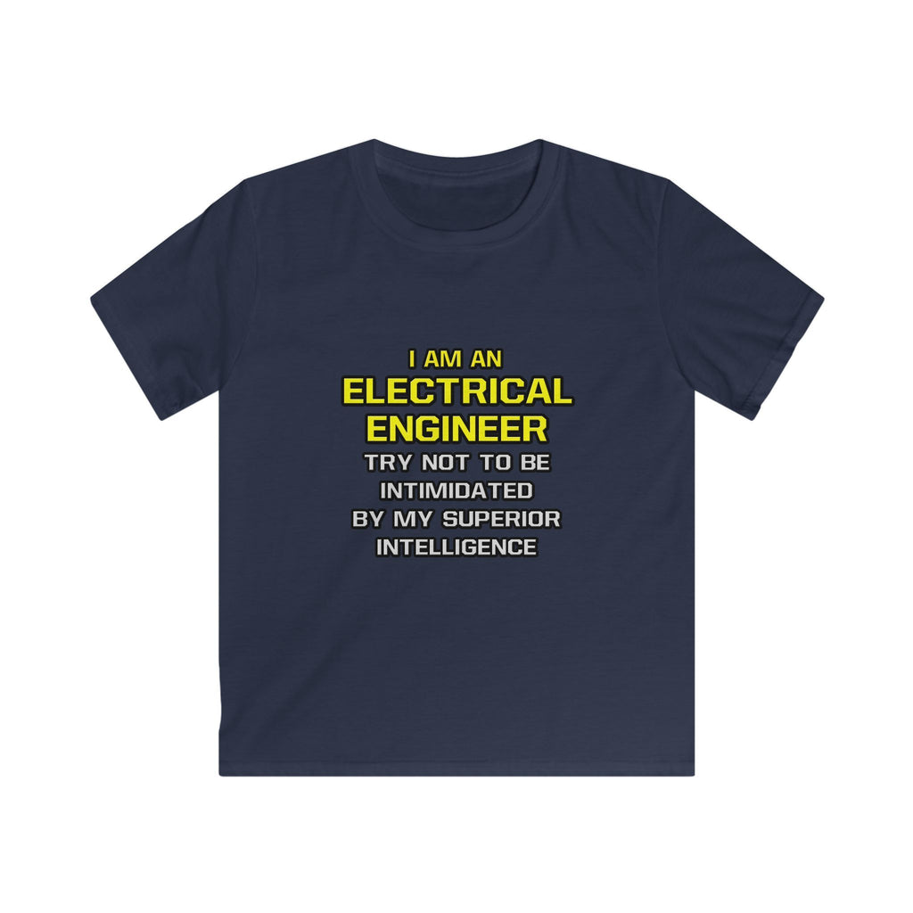 Electrical Engineer...Superior Intelligence - Kids Softstyle Tee