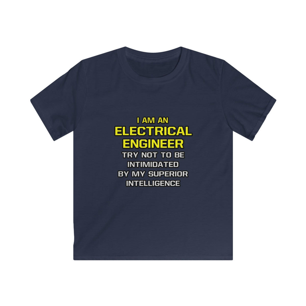 Electrical Engineer...Superior Intelligence - Kids Softstyle Tee
