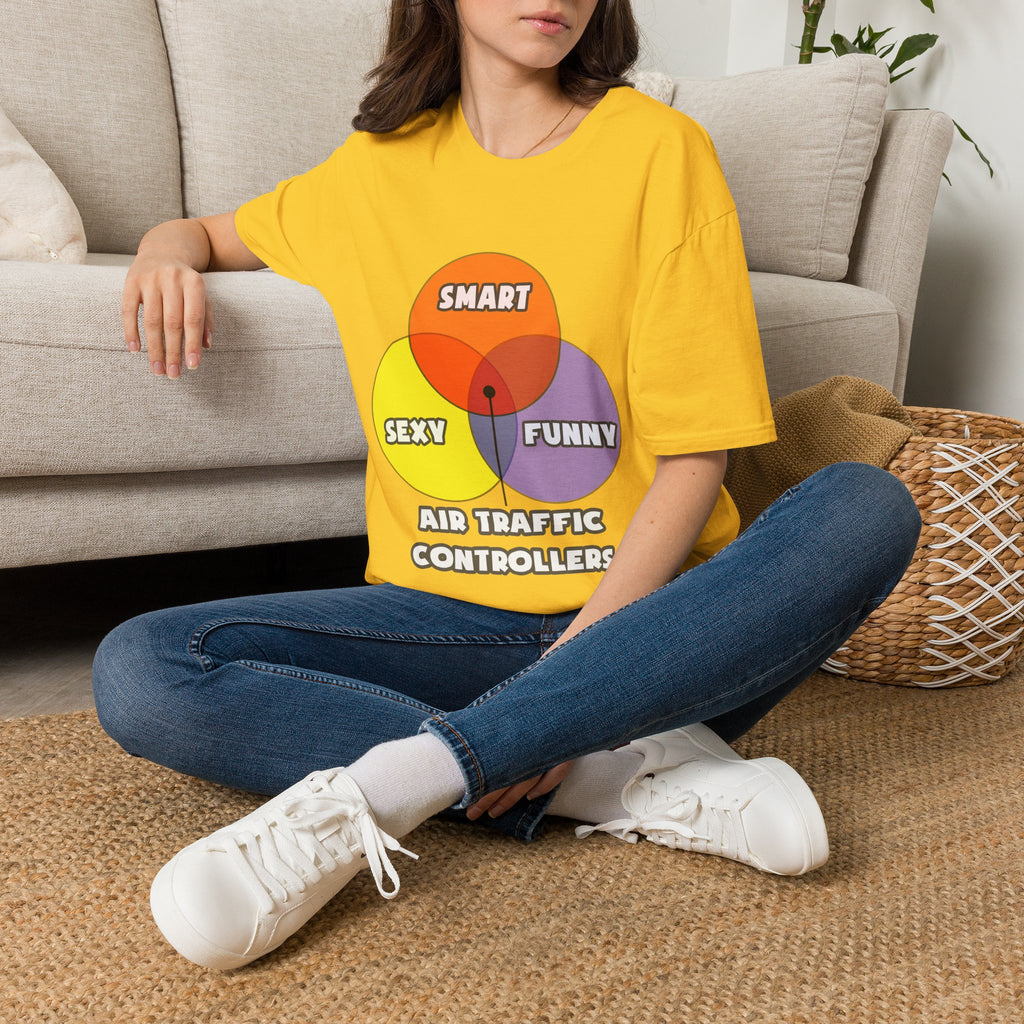 Venn Diagram .. Air Traffic Controllers - Unisex Softstyle T-Shirt