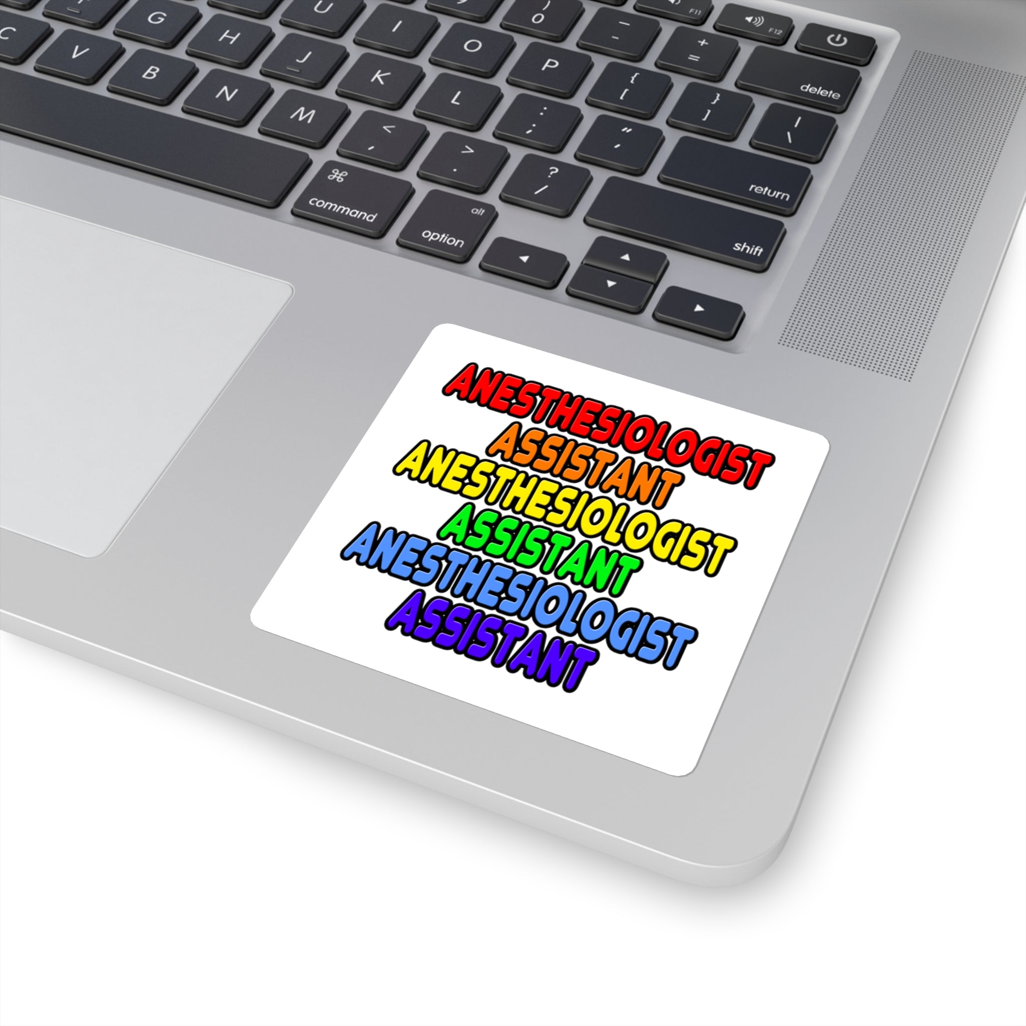 Rainbow Anesthesiologist Assistant - Square Stickers
