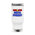 Rock Star Dental Hygienist - Stainless Steel Travel Mug with Handle, 14oz