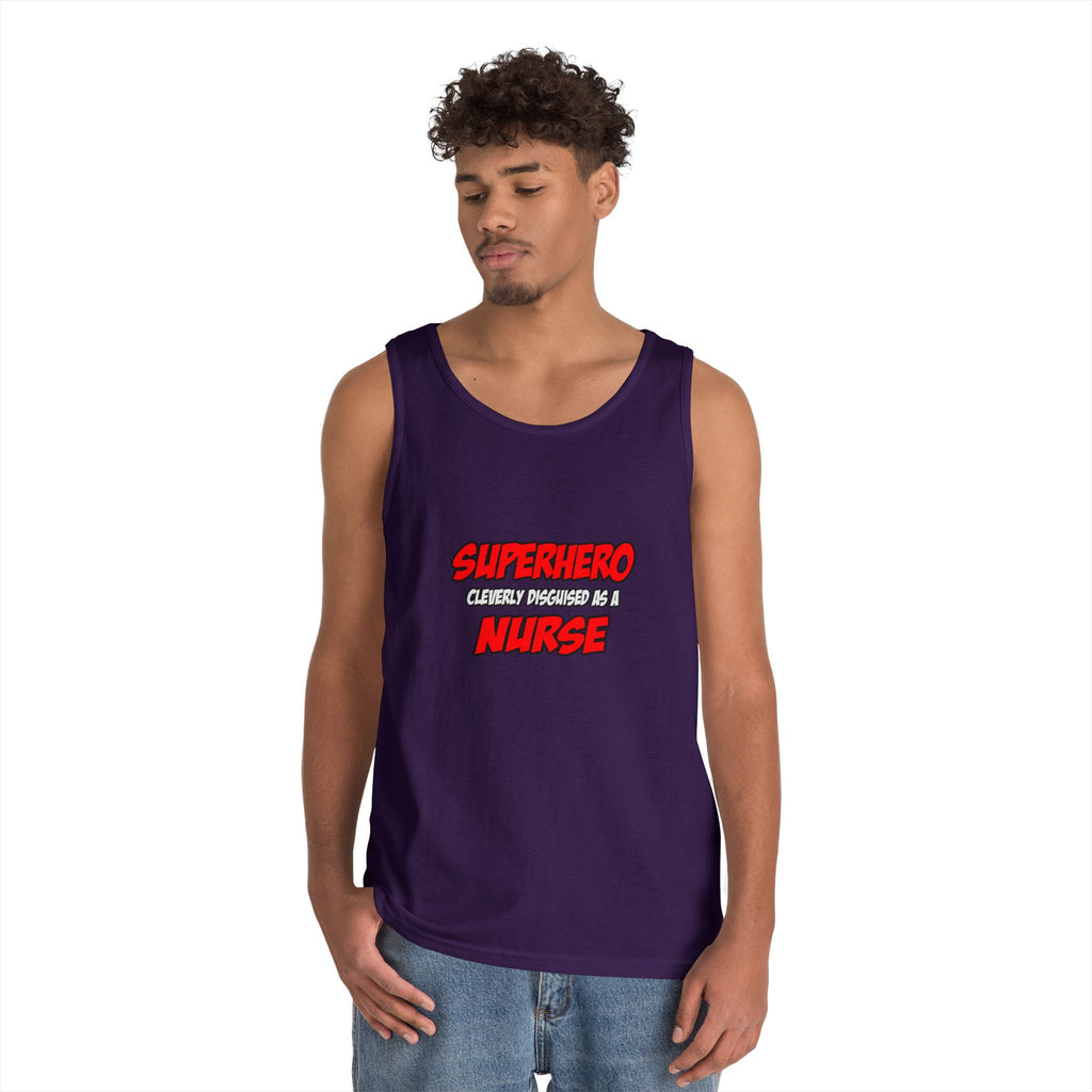 Superhero...Nurse - Unisex Heavy Cotton Tank Top