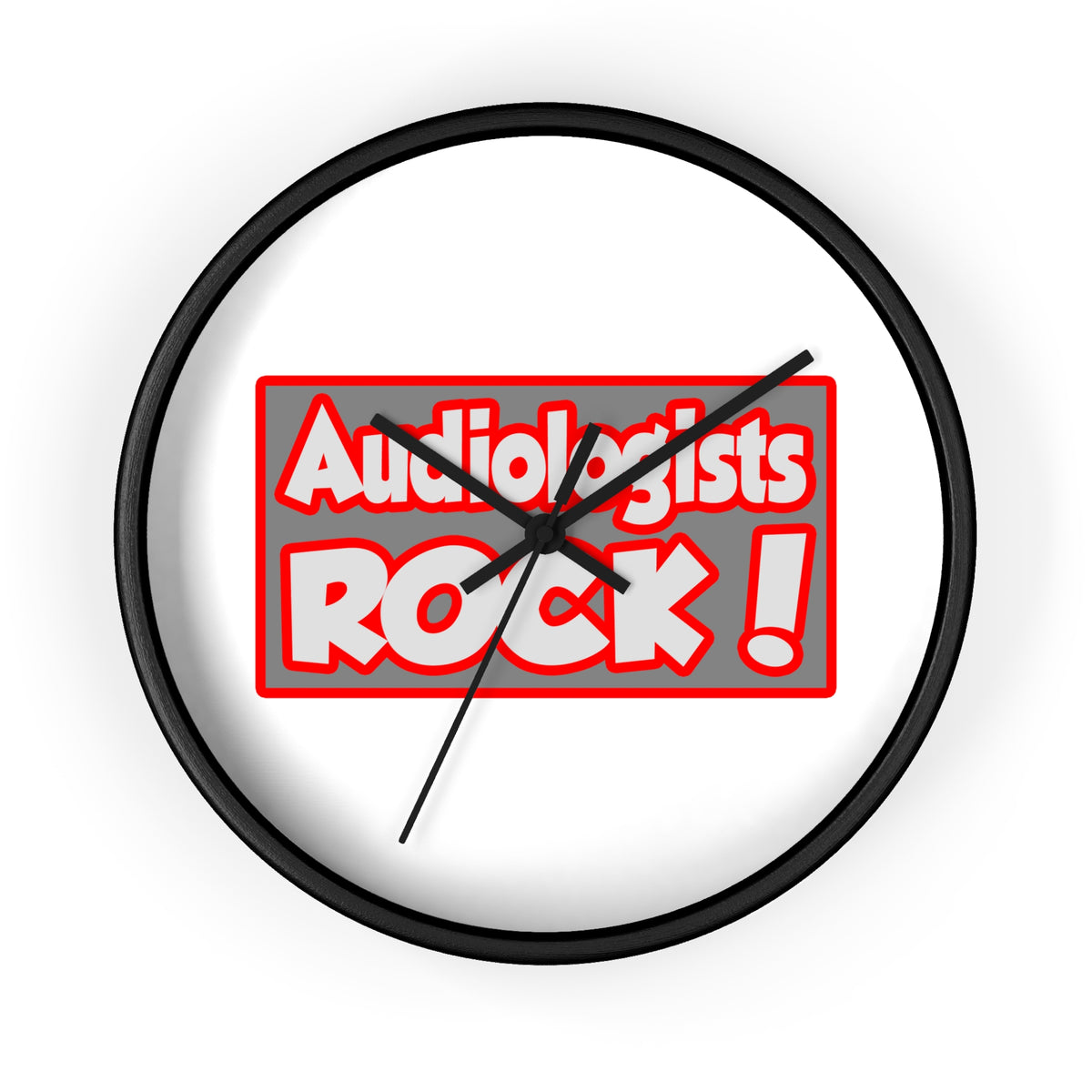 Audiologists Rock! - Wall Clock