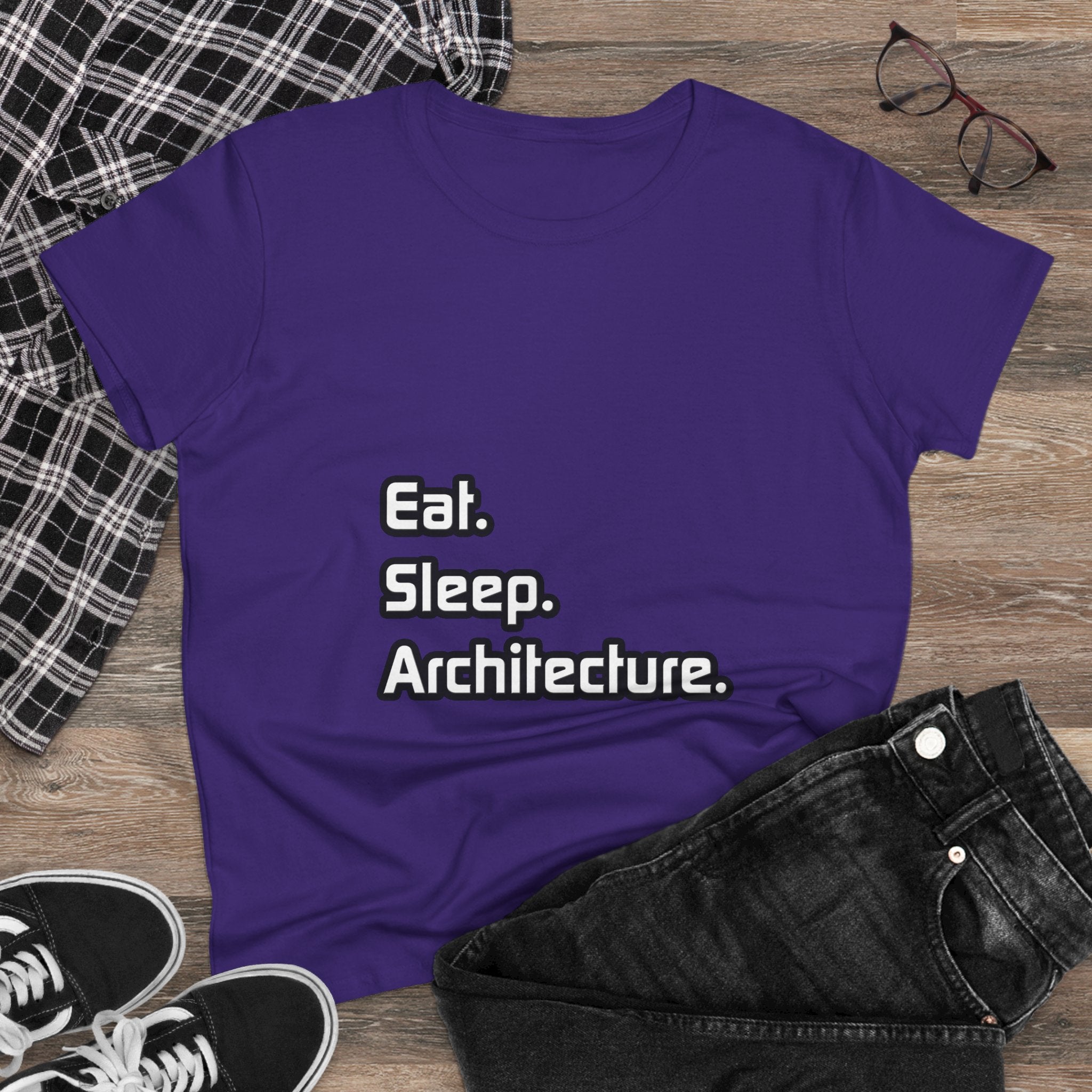 Eat. Sleep. Architecture - Women's Midweight Cotton Tee