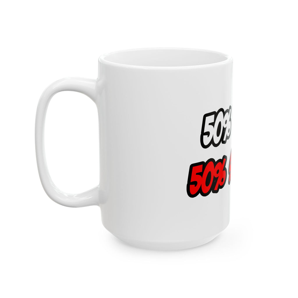 Half Teacher...Half Superhero - Ceramic Mug, (11oz, 15oz)