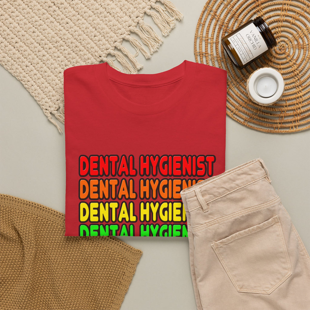 Rainbow Dental Hygienist - Unisex Heavy Cotton Tee