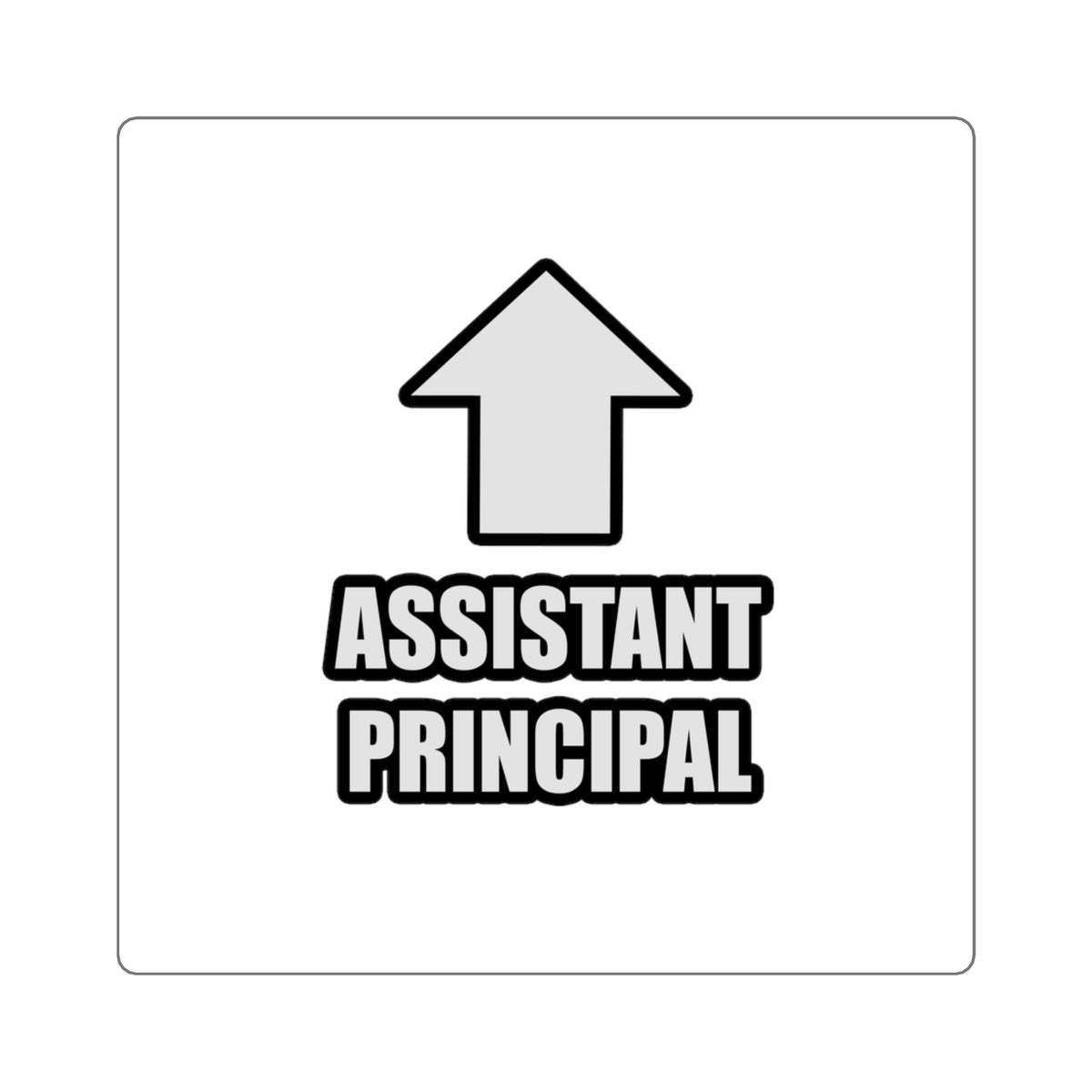 Arrow Assistant Principal - Square Stickers